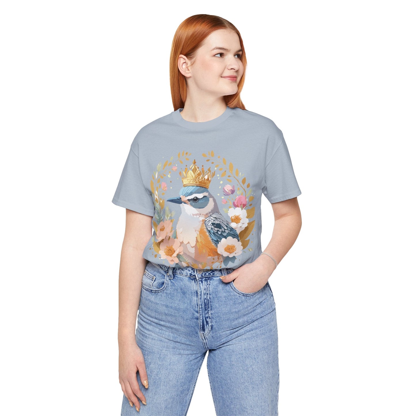 Medallion Graphic Unisex 100 Cotton Vintage Animal Medal Artwork Tee 33