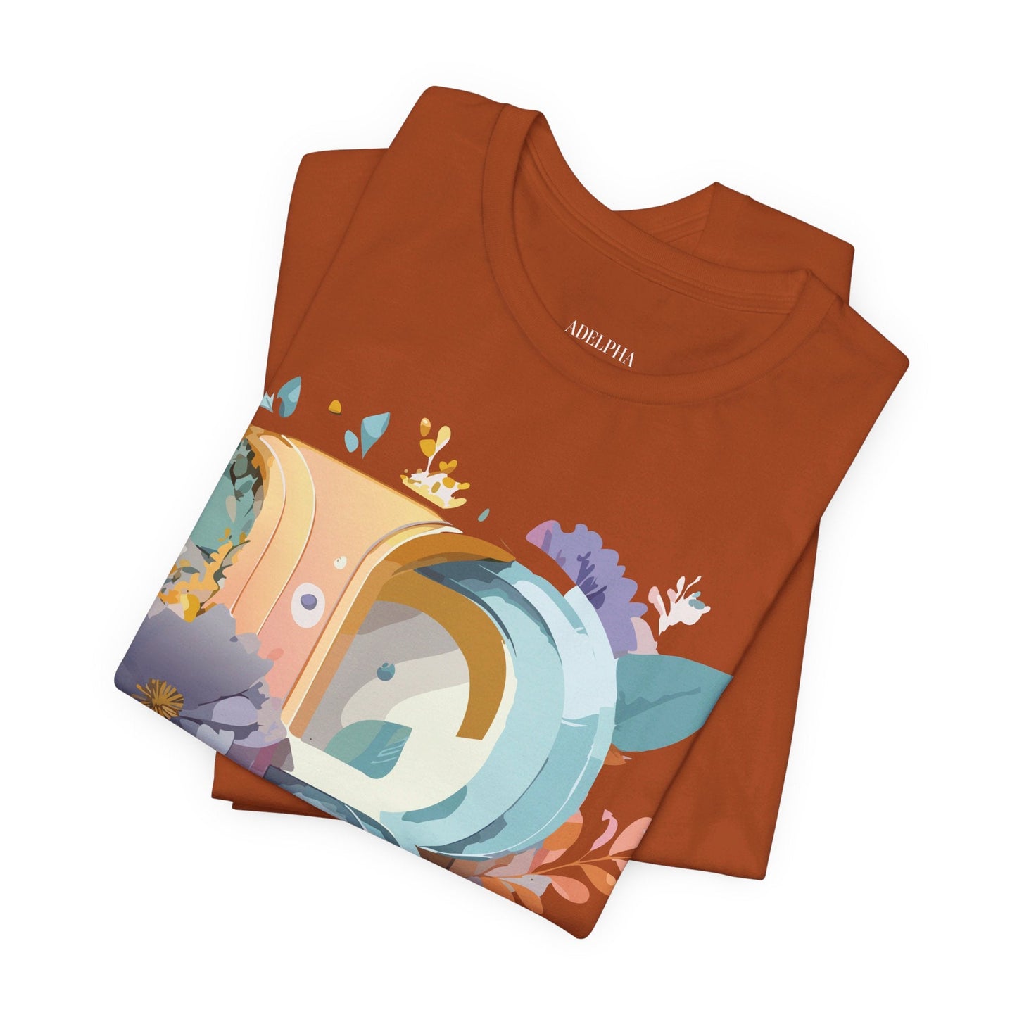 Letter R Graphic Tee Unisex Short Sleeve Vintage Inspired Shirt By Adelpha Art Design Tee