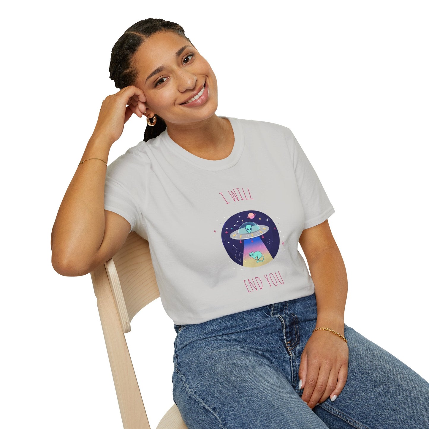 Funny T Shirts UFO Tees Funny Aliens Shirt