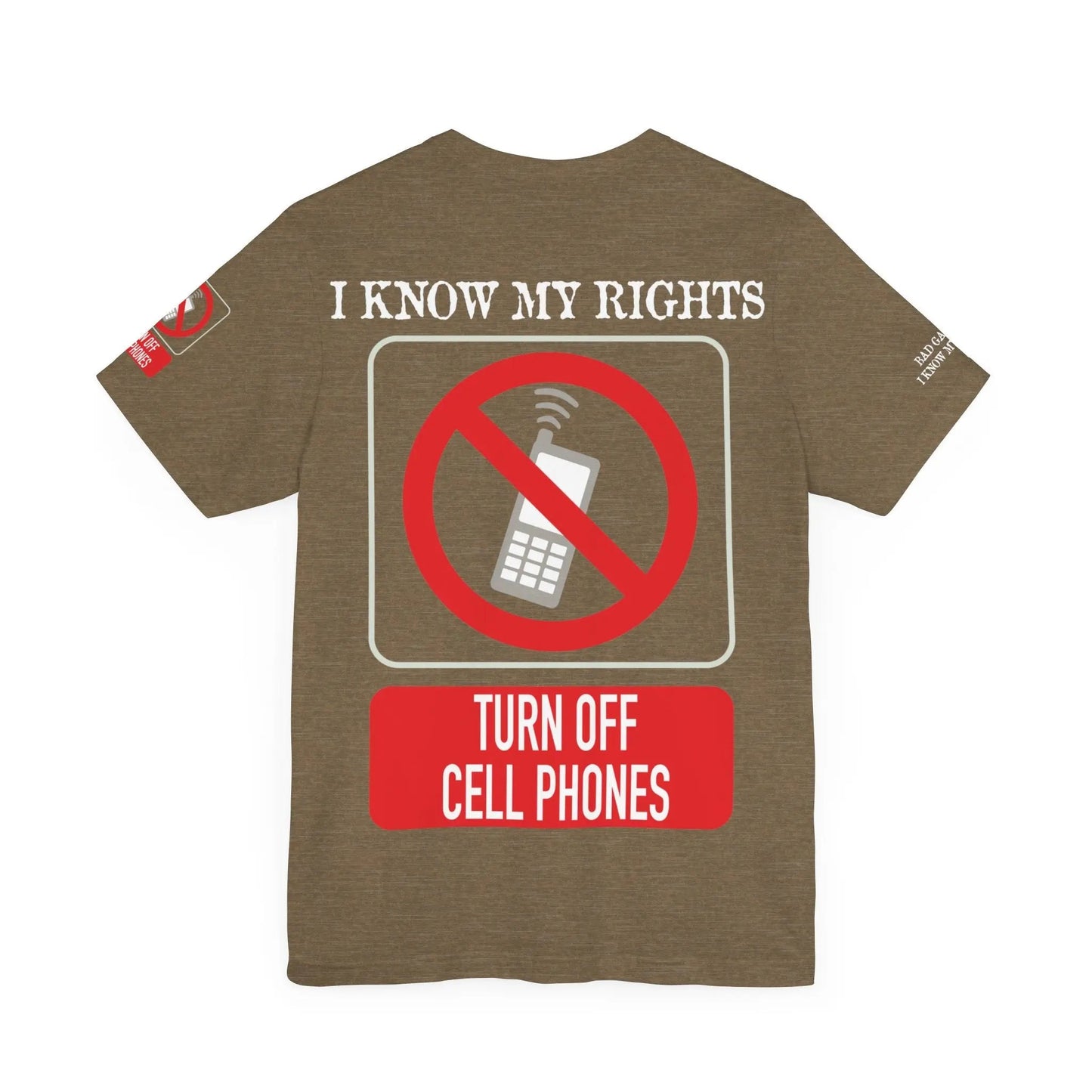 Red Stamp Tee Shirt 100 Percent Cotton From Bad Galaxy Eco Friendly Inks Made To Order In USA