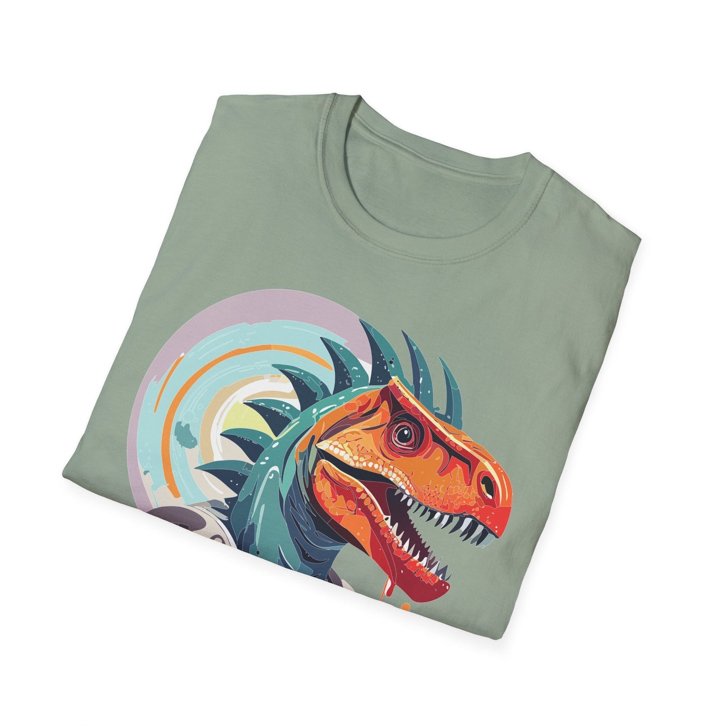 Alien Graphic Unisex Cotton Softstyle UFO Artwork Tee 4