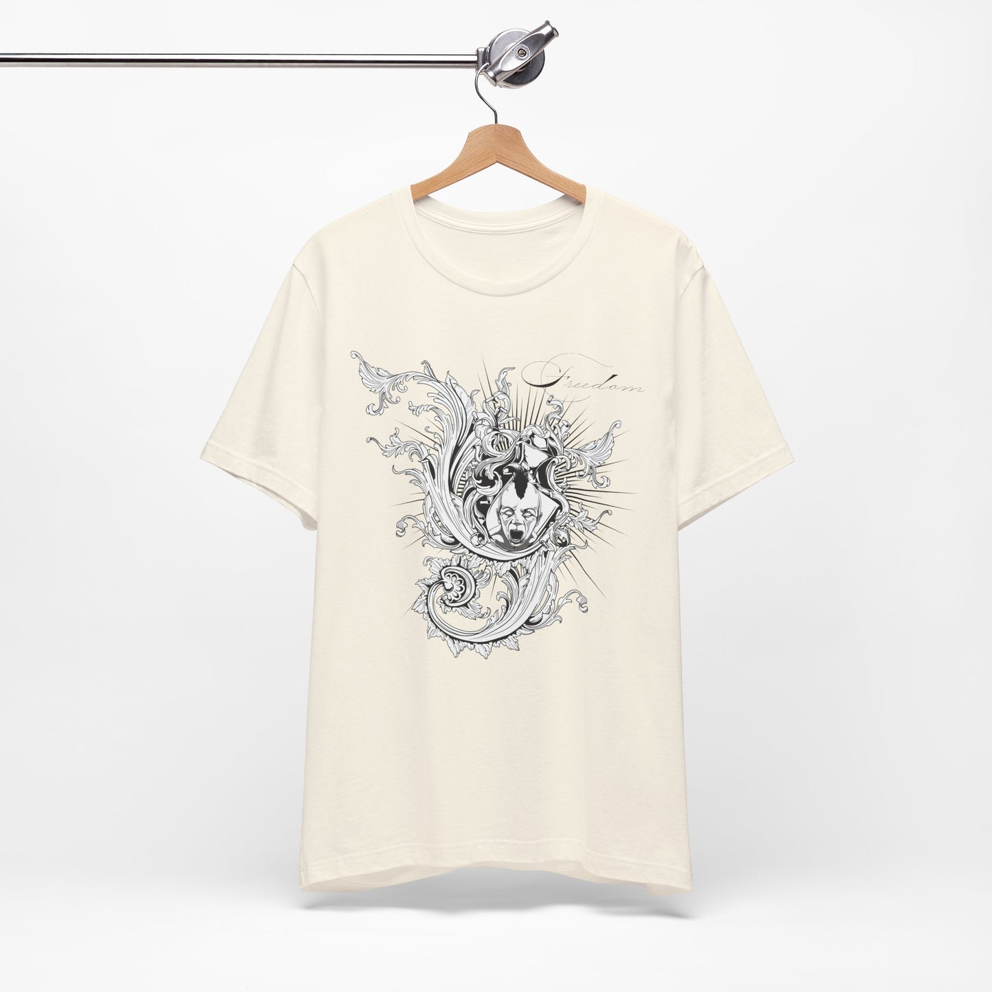 Freedom Art Design Tee, Artistic Tee, Graphic T-Shirt, Music Tees, Artistic Music T-Shirt, Vintage Top