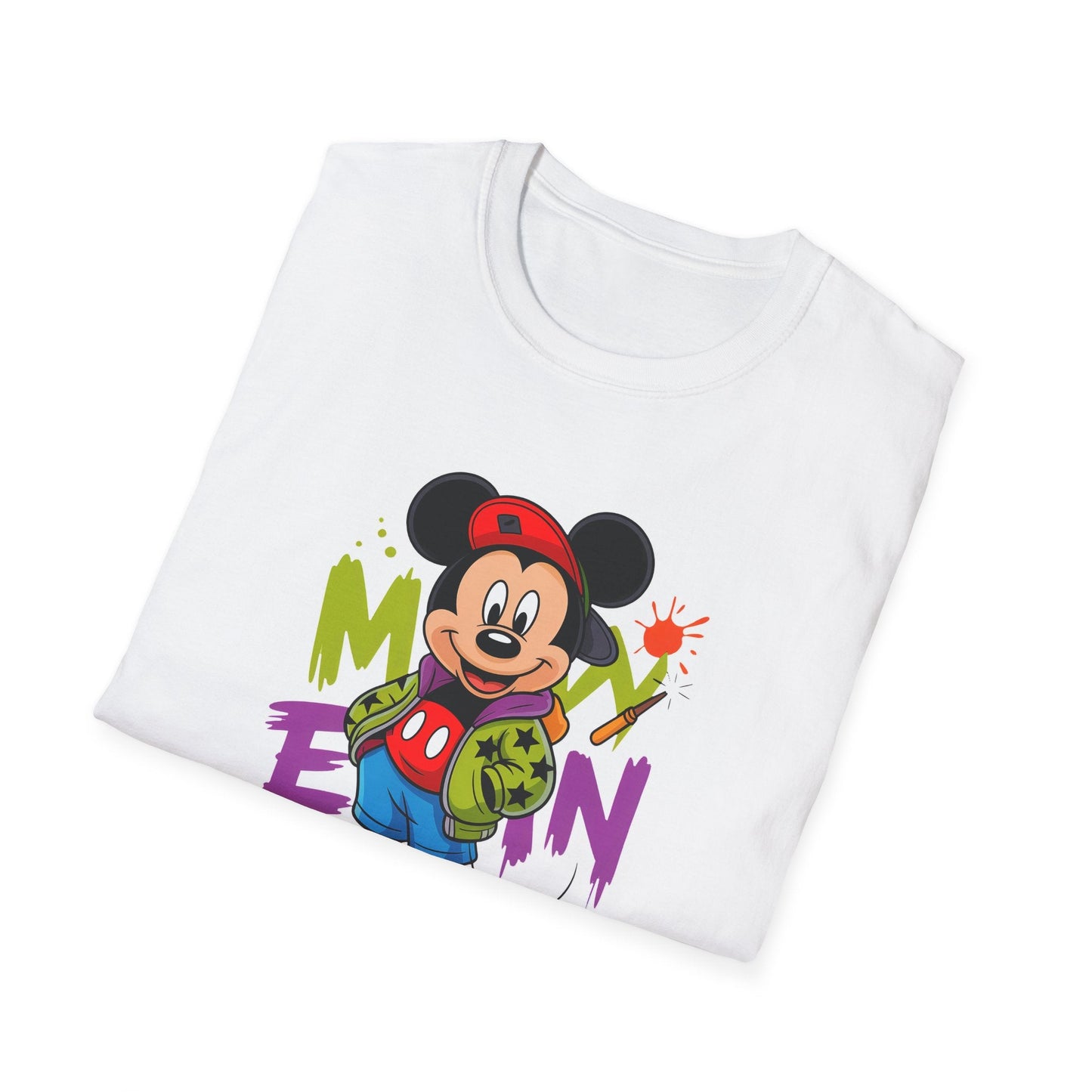 Unisex Cartoon T Shirt With Animals Animation Tee Premium Softstyle Gildan 64000