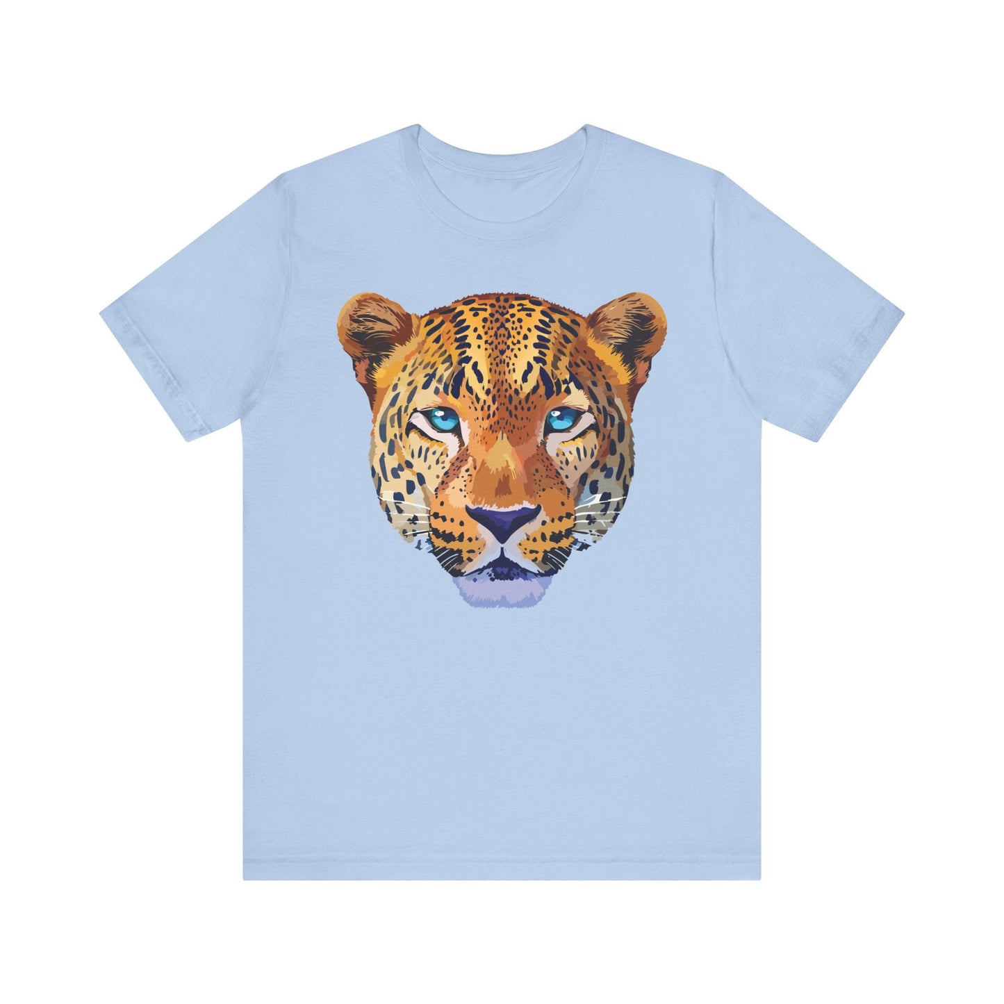 Unisex Animal Print Tee Shirt With Art Design Wild Animals Graphic Tee For Everyday Wear