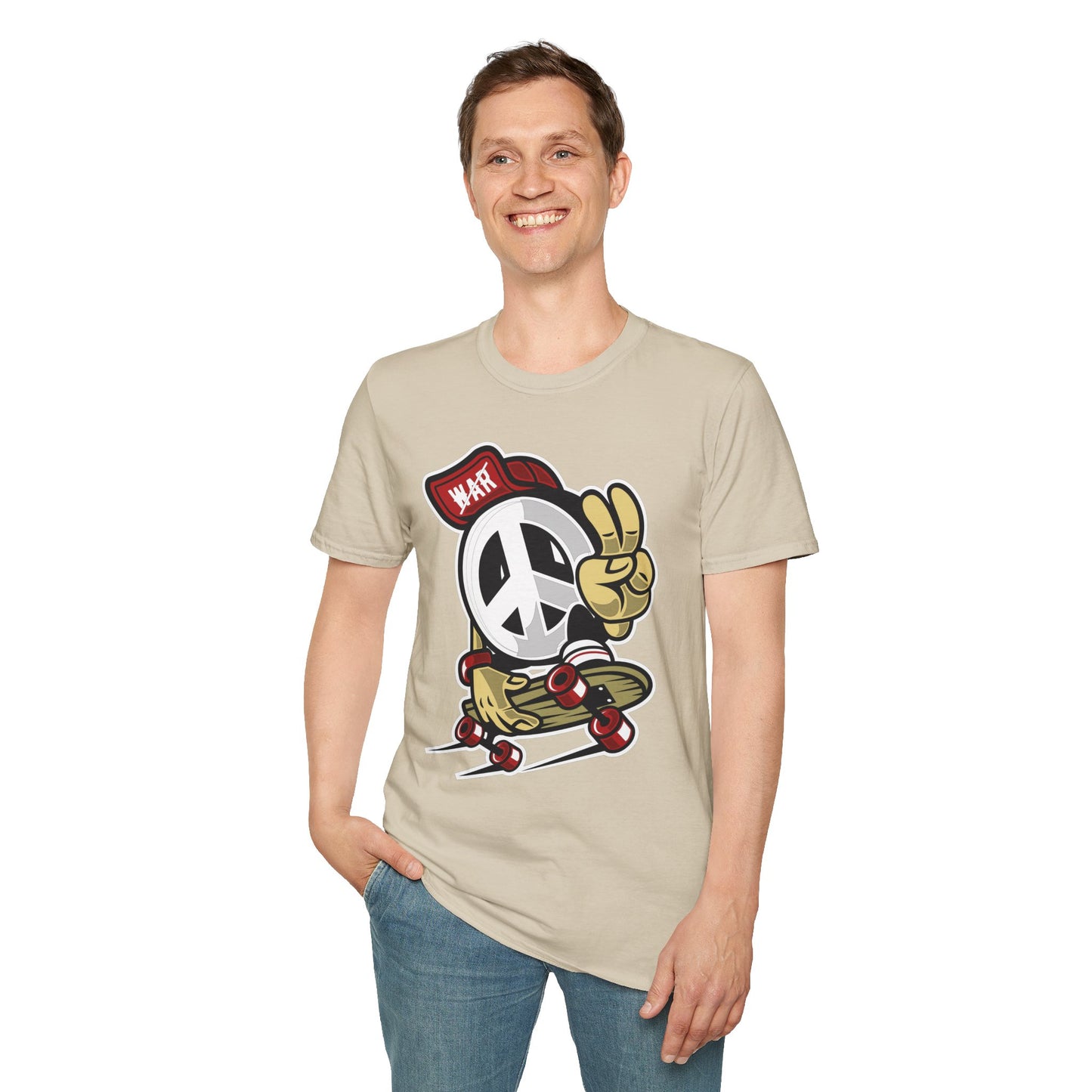 Unisex Cotton T-Shirt with Cartoon Graphic Design