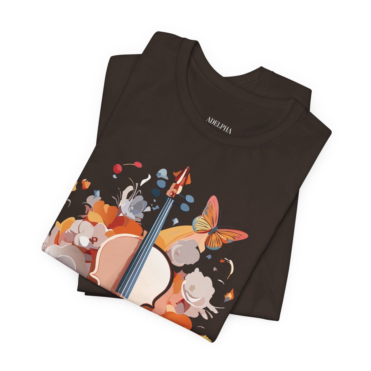 Music Graphic Unisex 100 Cotton Vintage Art with Musical Elements Tee 8