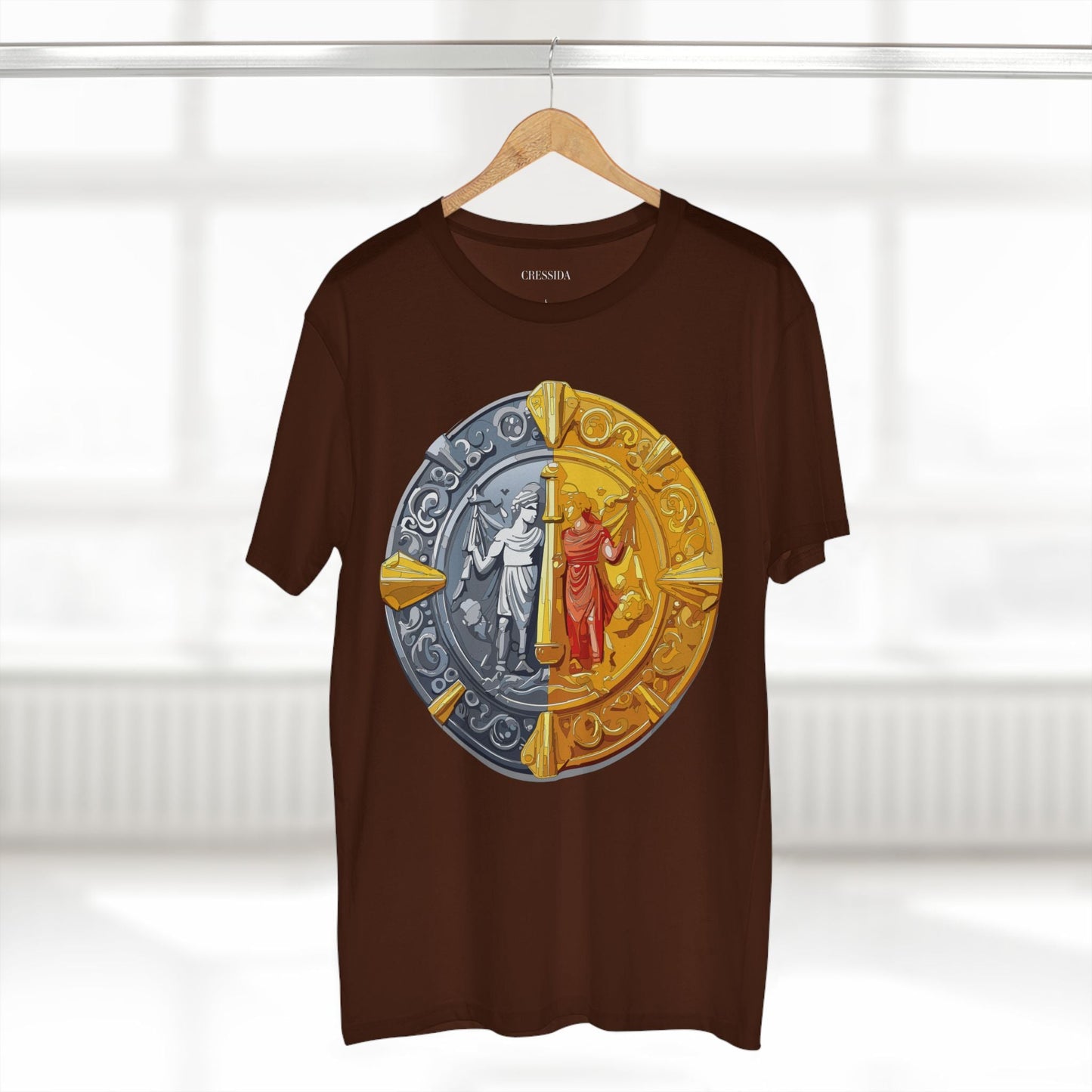 Antique Gold Coin Graphic Design T-Shirt Unisex 100 Cotton With Golden Print Artwork Tee 17