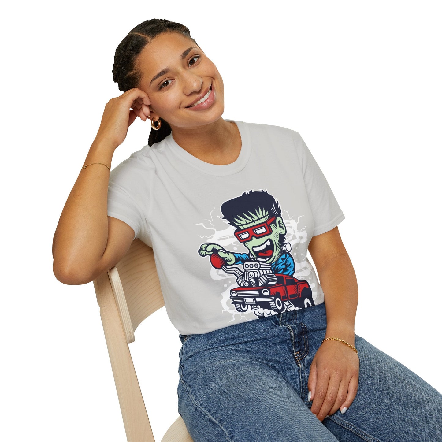 Cartoon T Shirt Animation Tee Funny Unisex Softstyle Gildan 64000 100 Percent Cotton