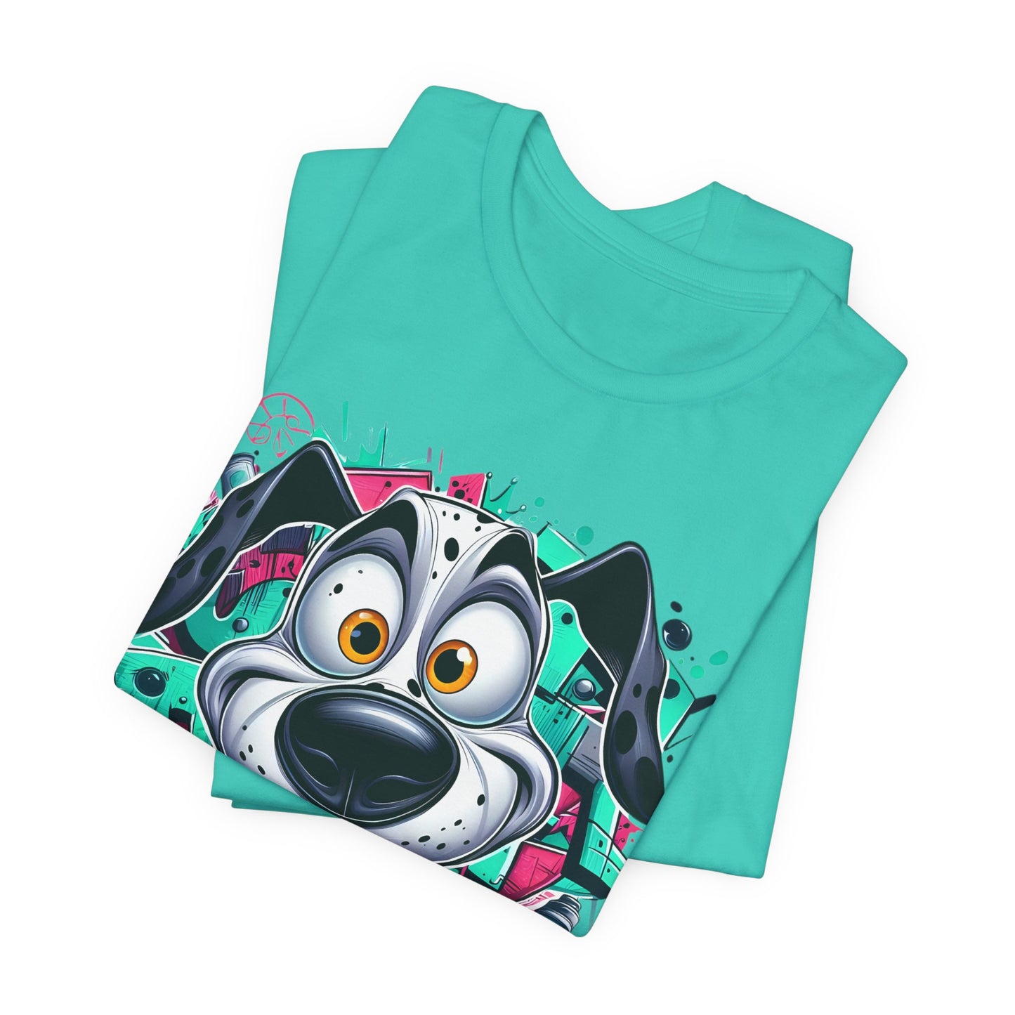 Viki Animal Tees, Dog Tee Shirt, Funny Dog T-Shirt, Art Design Top, Funny Animal T-Shirt, Graphic Tee