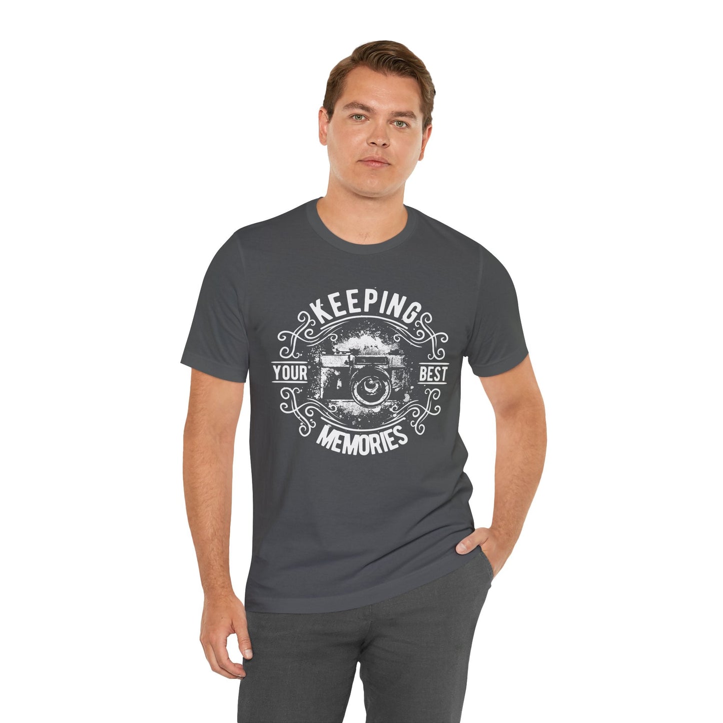 Keeping Your Best Memories T-Shirt Vintage Camera Graphic T-Shirt A-5