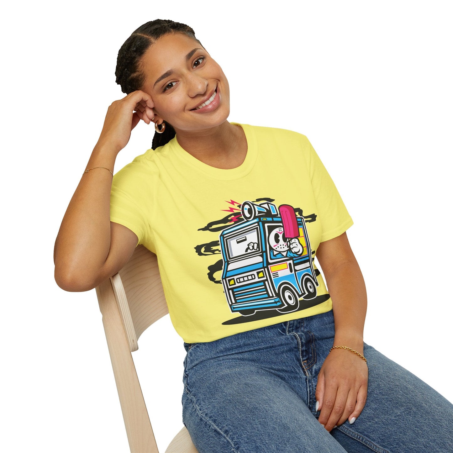 Cartoon T Shirt Animation Tee Funny Unisex Softstyle Gildan 64000 100 Percent Ring Spun Cotton