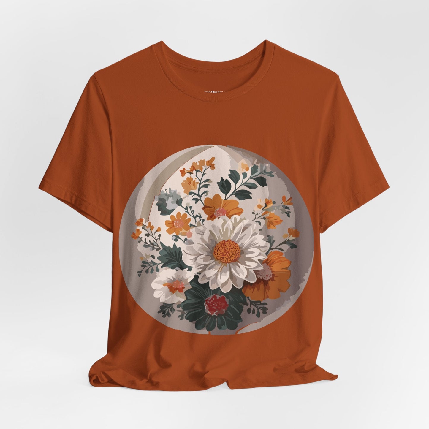 Retro2Nova Floral Shirt Unisex Jersey Short Sleeve Tee From Flowers Collection Free Shipping