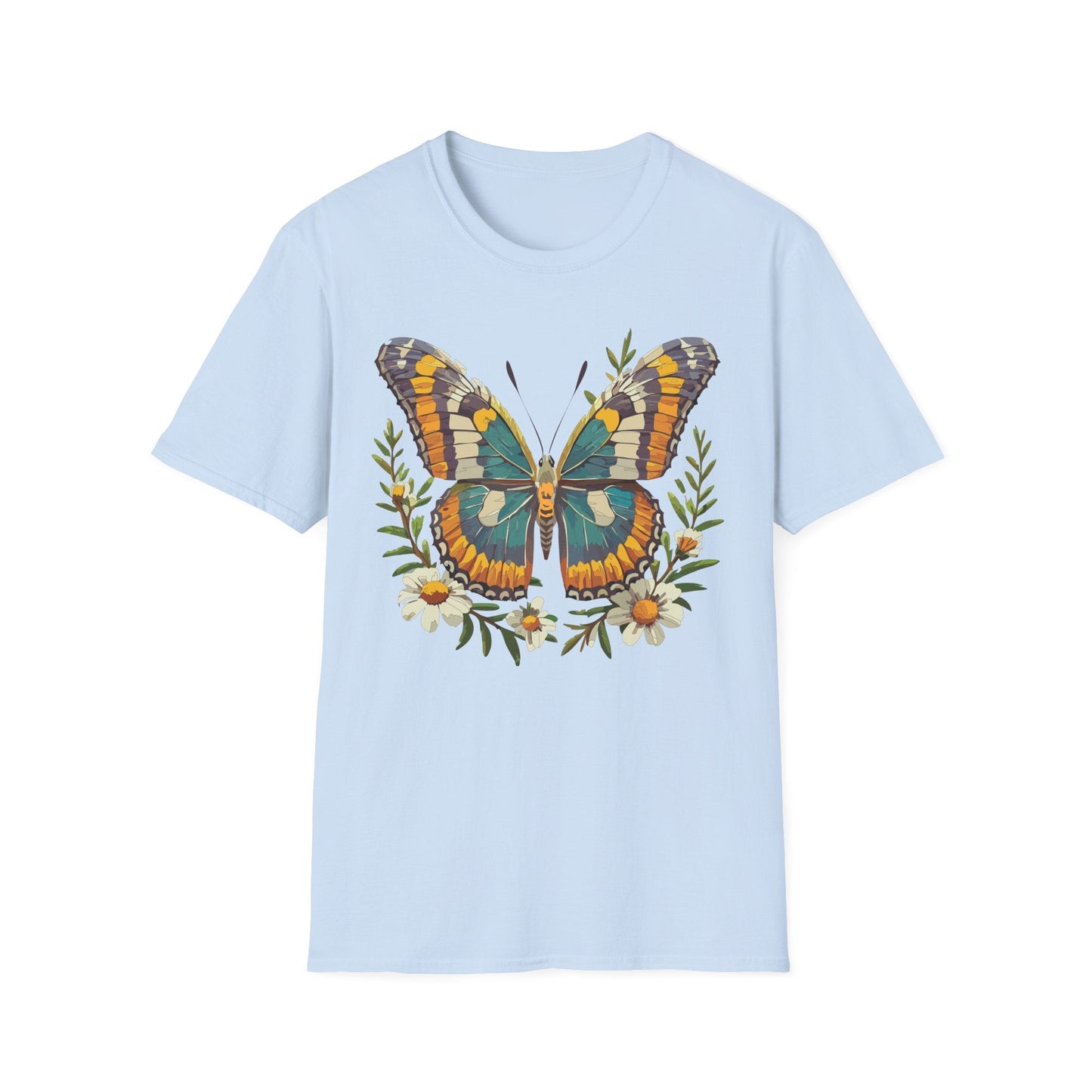 Monarch Butterfly Shirt Unisex T Shirt Softstyle 100 Percent Ring Spun Cotton Comfort