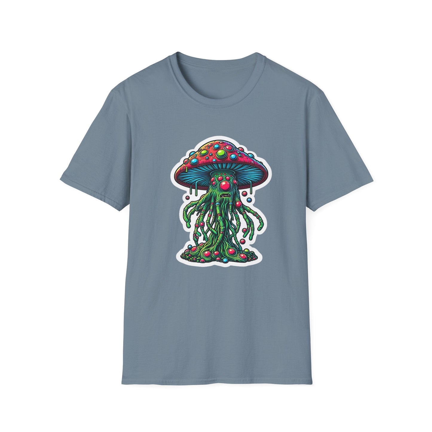 Mashroom Tee Shirt Unisex Funny Mashroom Shirt With Fungus Art Design Gildan Softstyle 64000