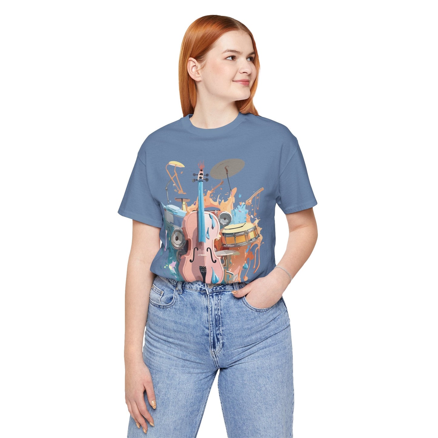 Adelpha Graphic Music T Shirt Unisex Jersey Short Sleeve Tee Art Design Premium Vintage Inspired