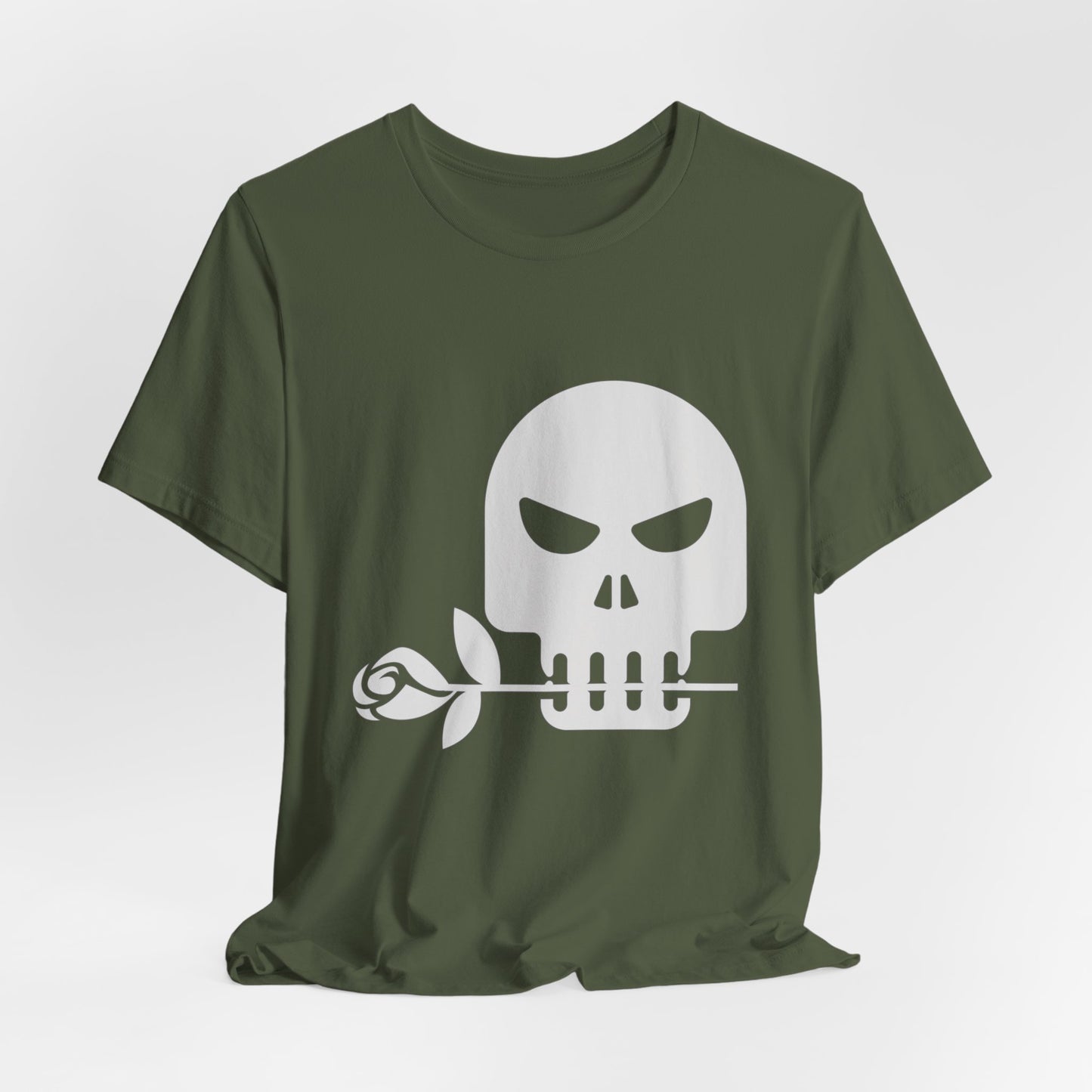 Unisex Cotton Tee Shirt with Skull