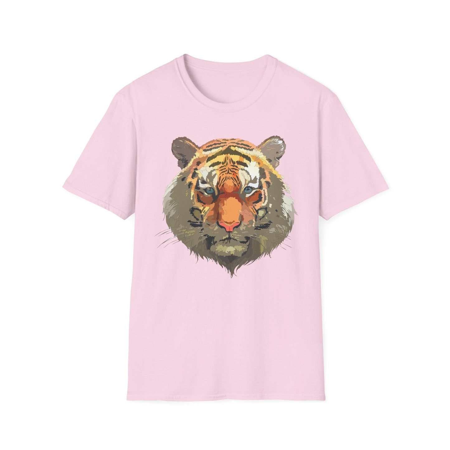 Unisex Tiger Shirt Gildan Softstyle 64000 Cotton Tee For Everyday Comfort
