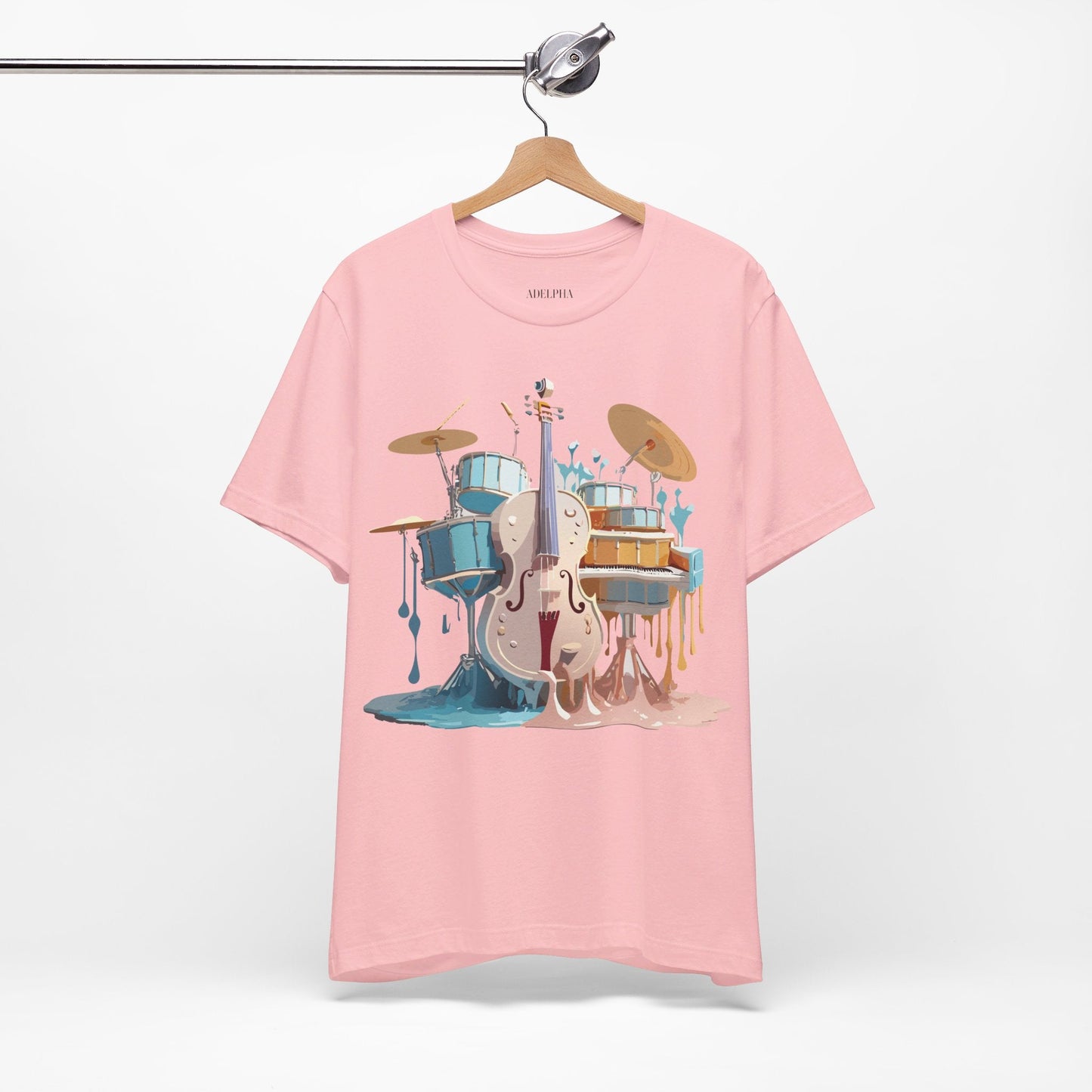 Adelpha Music Graphic T Shirt Unisex Jersey Short Sleeve Vintage Inspired Artwork Tee