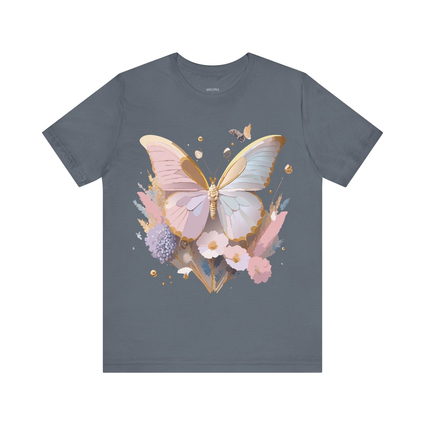 Butterfly Graphic Tee Unisex Vintage Inspired Art Adelpha Apparel Collection