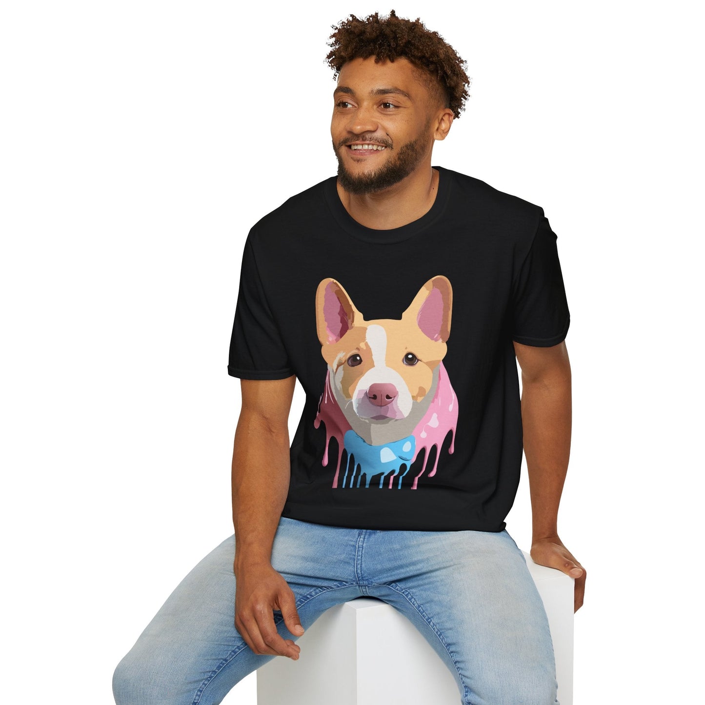 Dog Shirt Unisex Animal Print Tee Cotton T Shirt For Pet Lovers