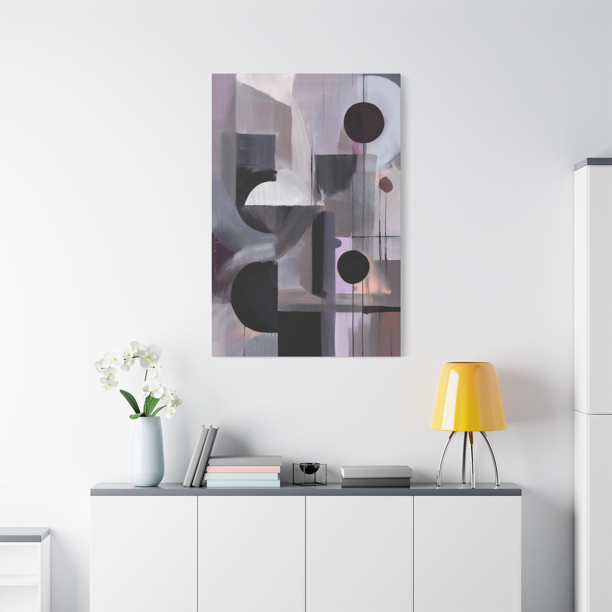 Abstract Geometric Painting Print Canvas 20x24,20x30,24x30 24x32,24x36,30x40 32x48,36x48,40x60 Pine-Wood Inner Frame ABS-46