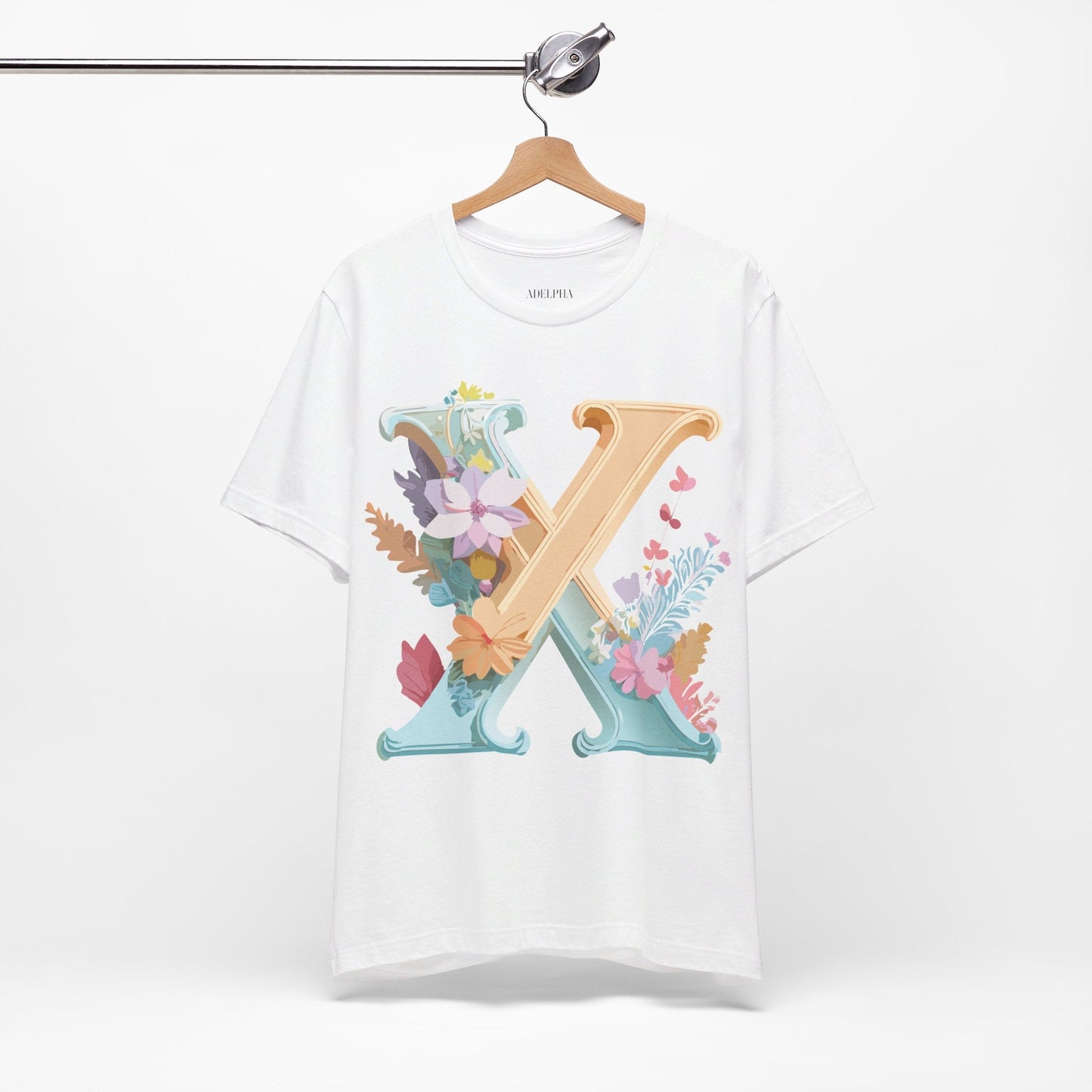 Letter X Unisex Graphic Tee Vintage Inspired Artwork Short Sleeve Edition