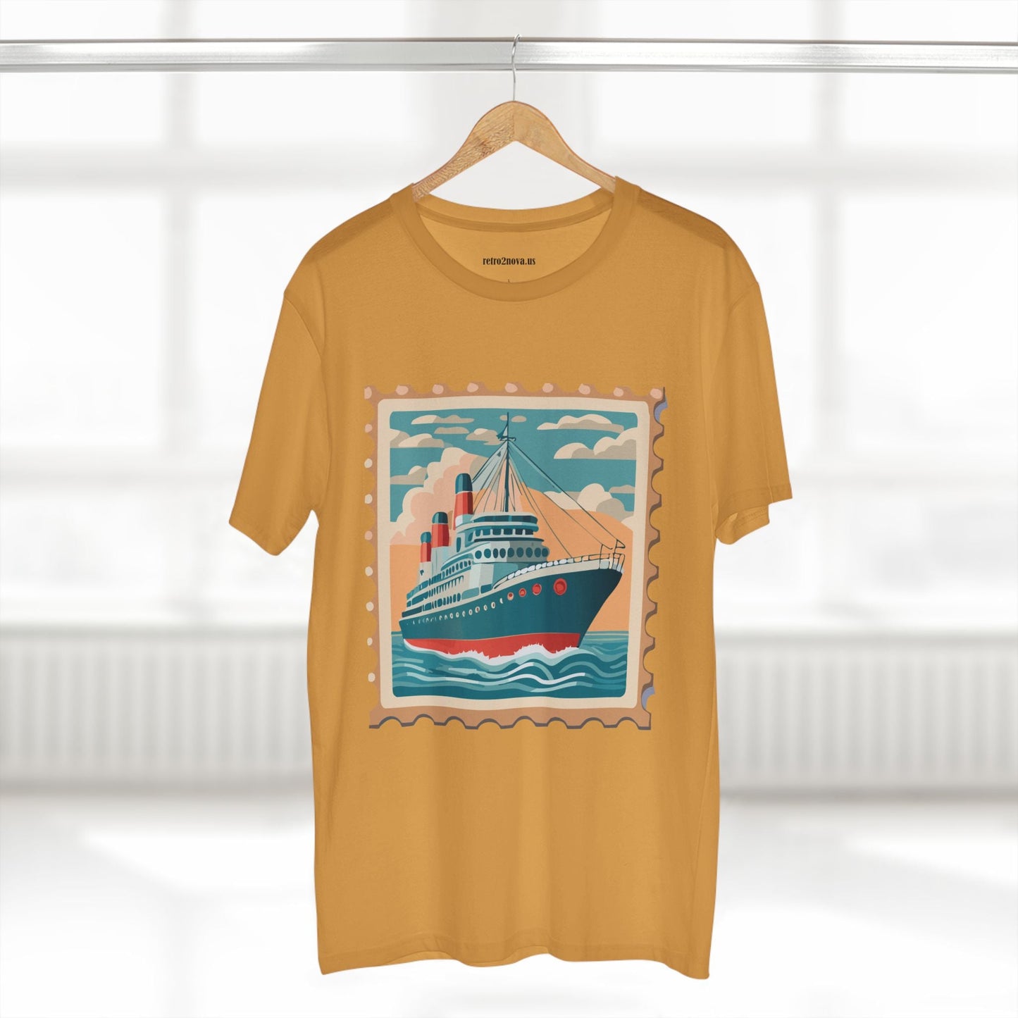 Stamp Shirt Postage Stamp Tee PS43 Unisex Premium Cotton Art Tee Retro2Nova Classic Art Collection
