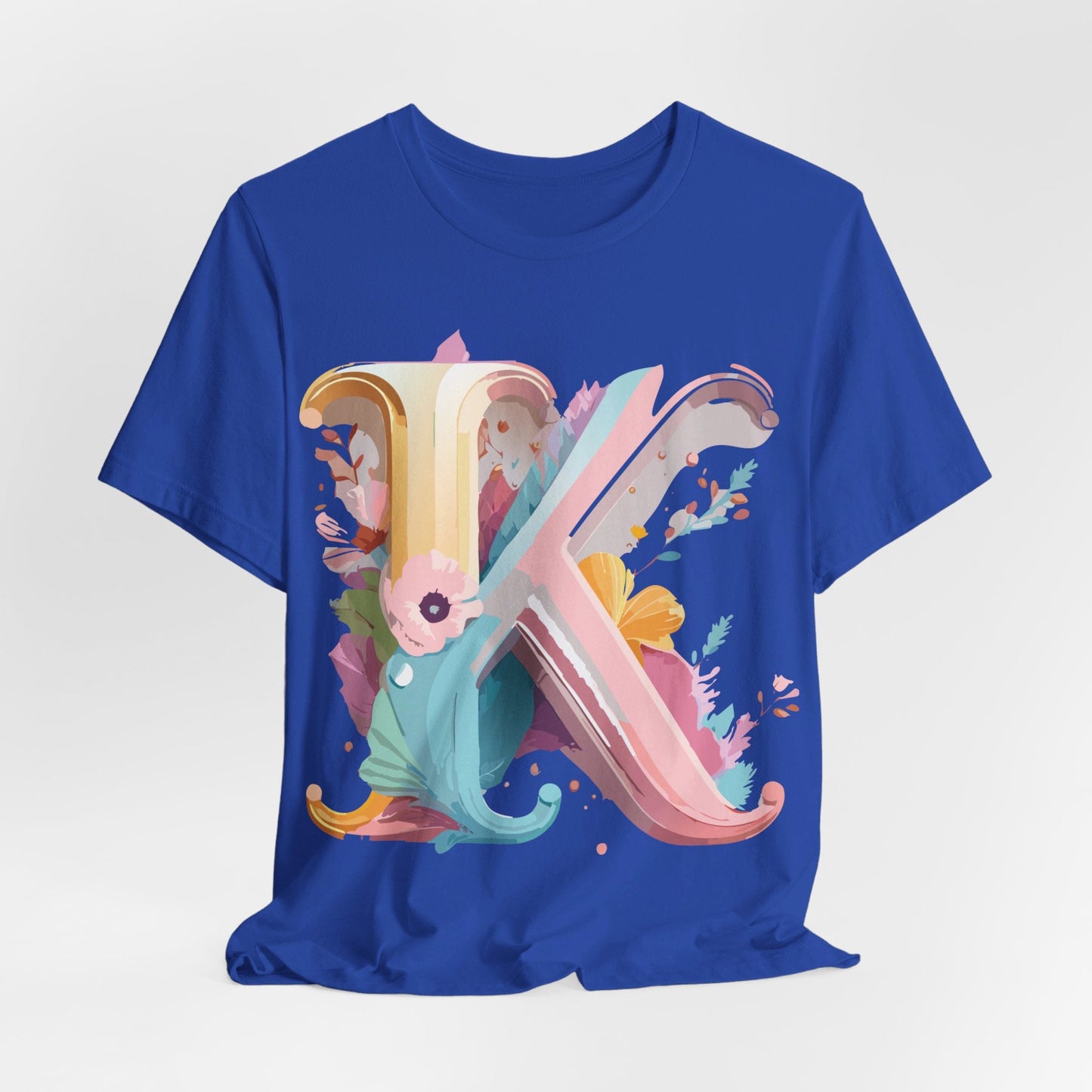 Letter K Shirt Unisex Graphic Tee With Vintage Inspired Artwork Adelpha Premium Comfort