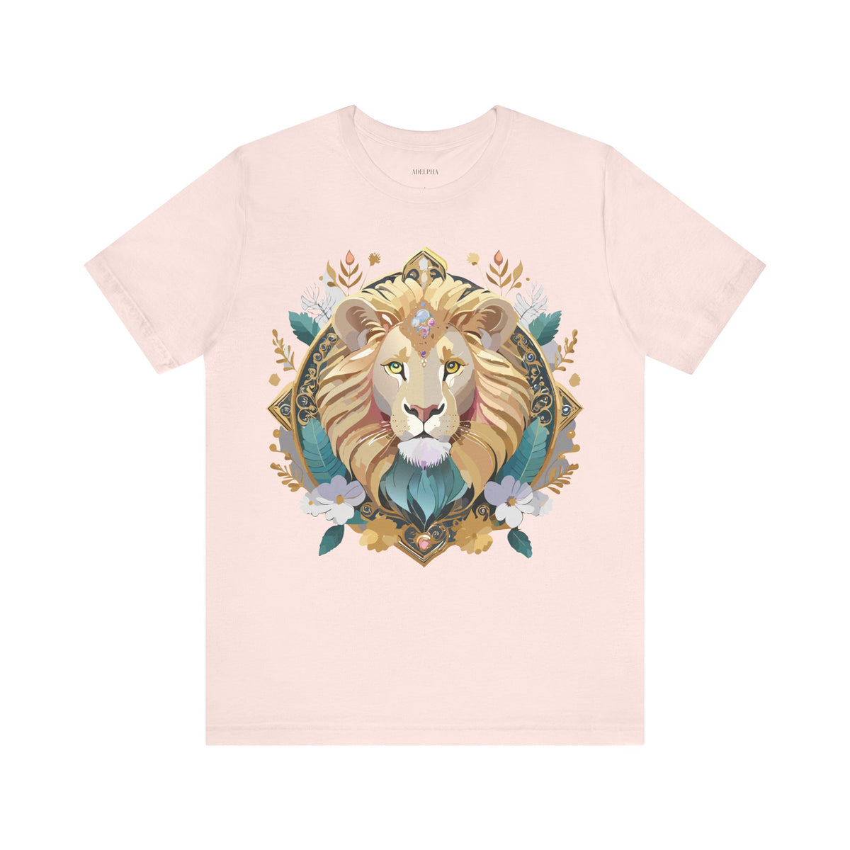 Medallion Graphic Unisex Cotton Bella+Canvas Tee with Art Design d36
