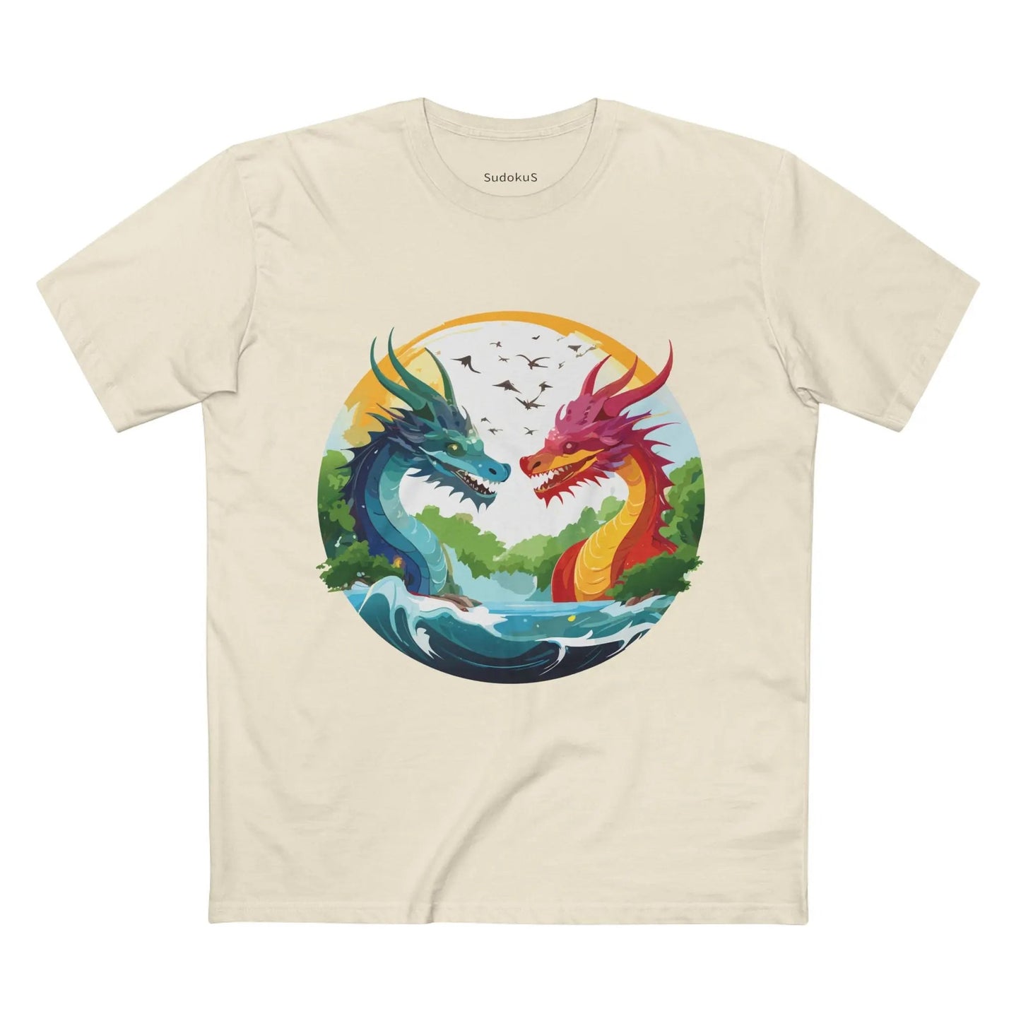 Dragon Graphic Unisex 100 Cotton Staple Tee 18