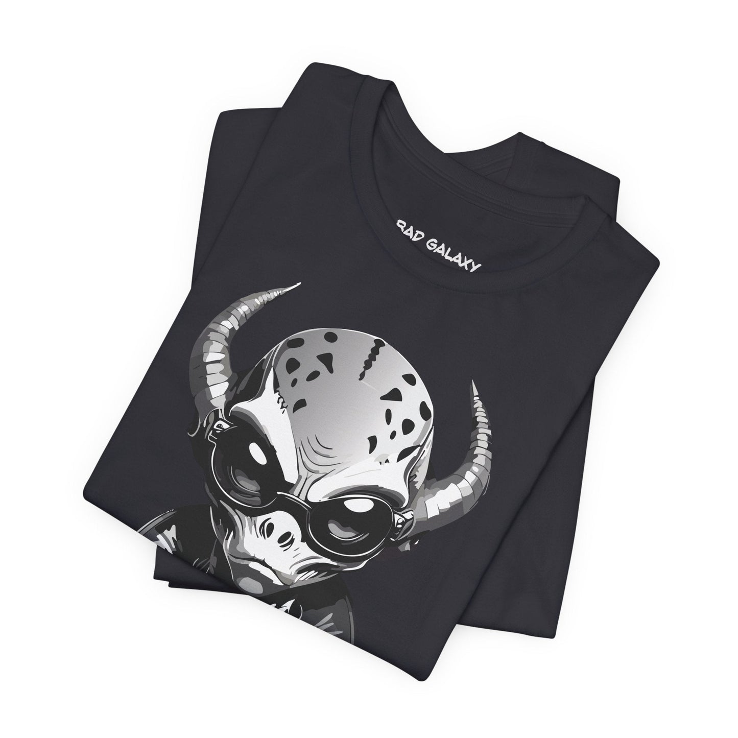 Alien Tee Shirt From Bad Galaxy 100 Percent Cotton Eco Friendly Ink Printed In USA