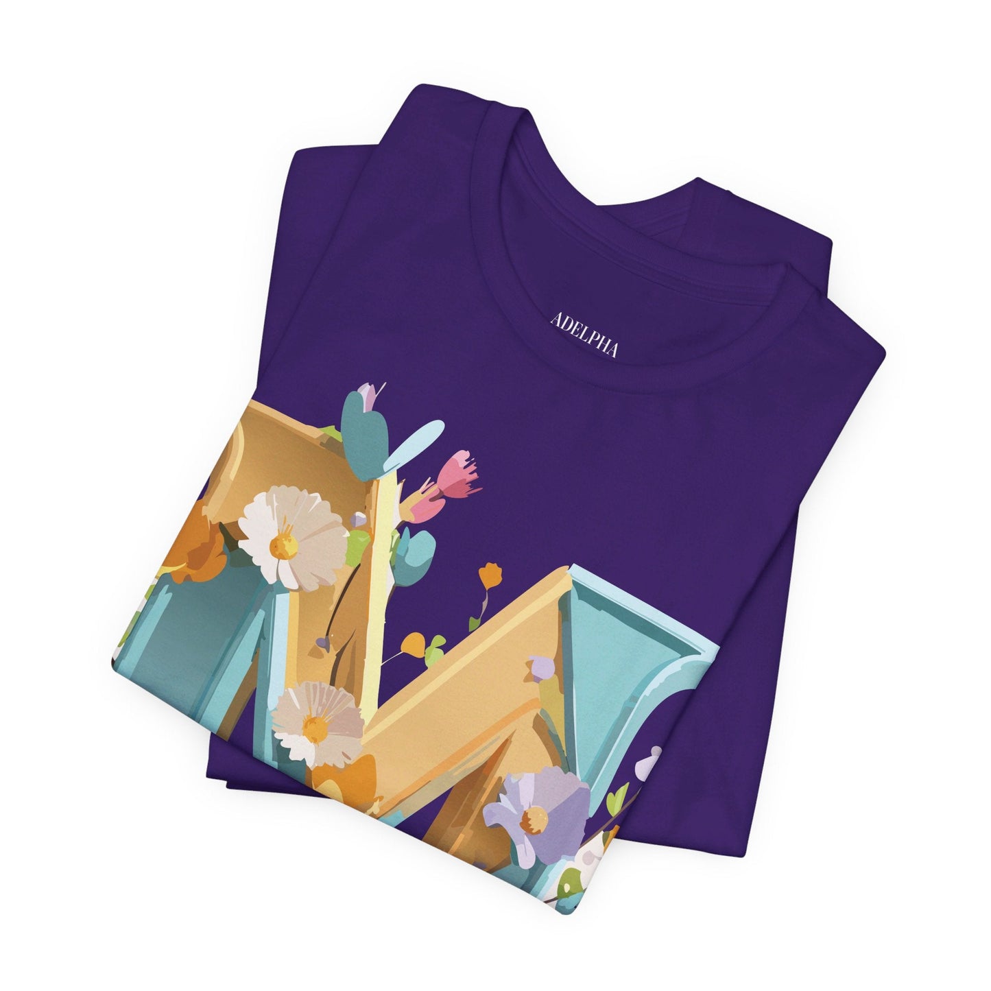 Letter M Shirt Unisex Graphic Tee From Adelpha Vintage Inspired Art Short Sleeve Jersey