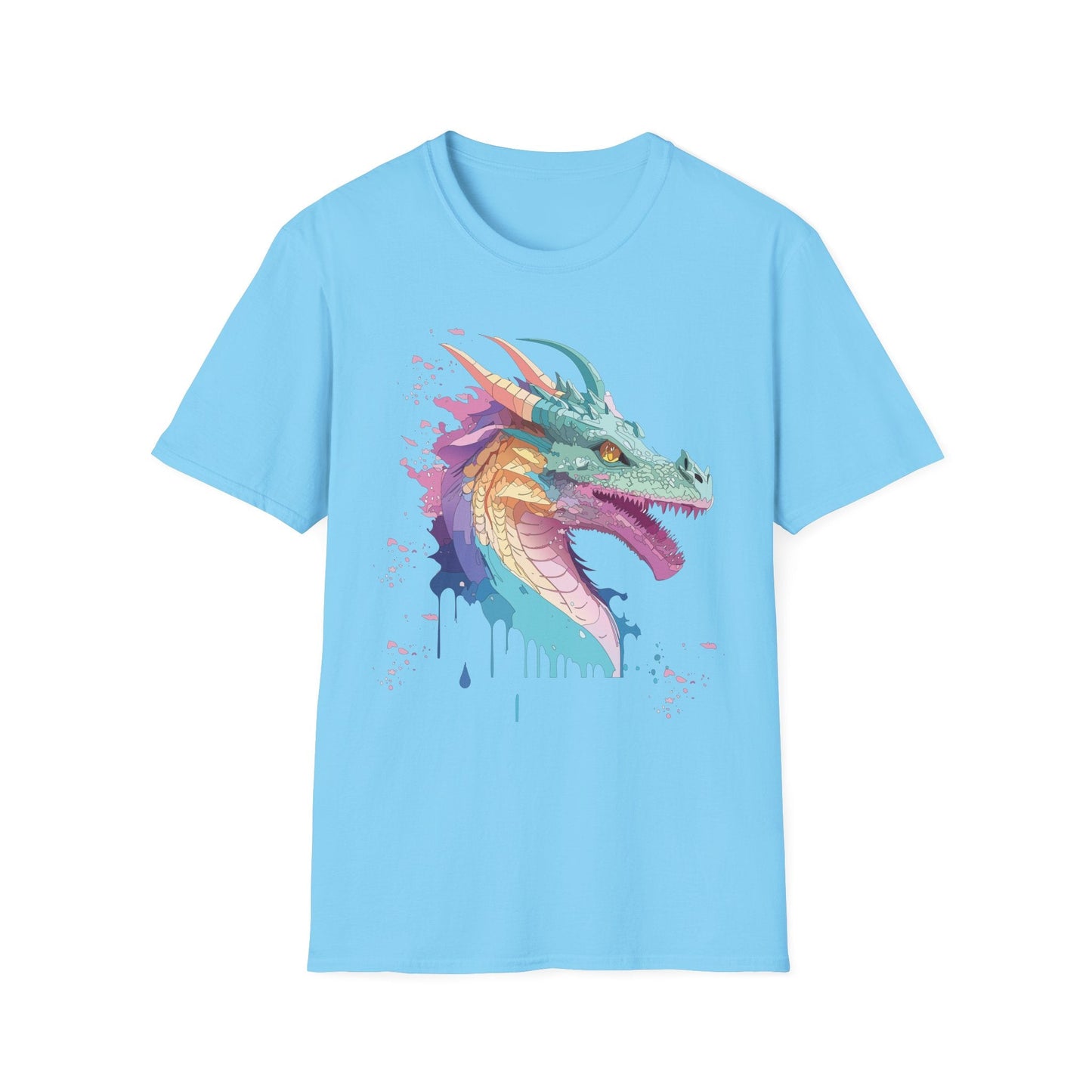 Dragon Graphic T Shirt Unisex Animal Shirt Cotton Softstyle Tee For Everyday Comfort