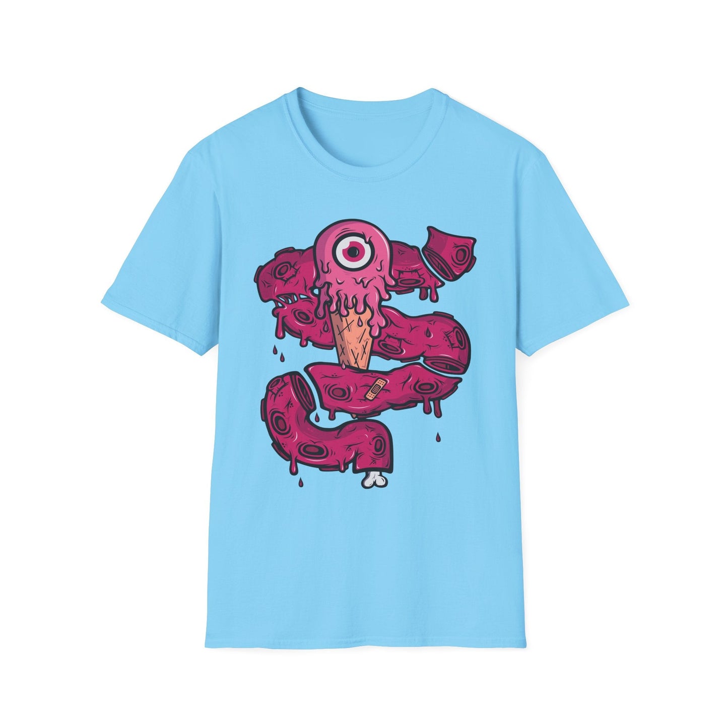 Cartoon T Shirt Animation Tee Funny Graphic Tee Unisex Gildan Softstyle Cotton 64000