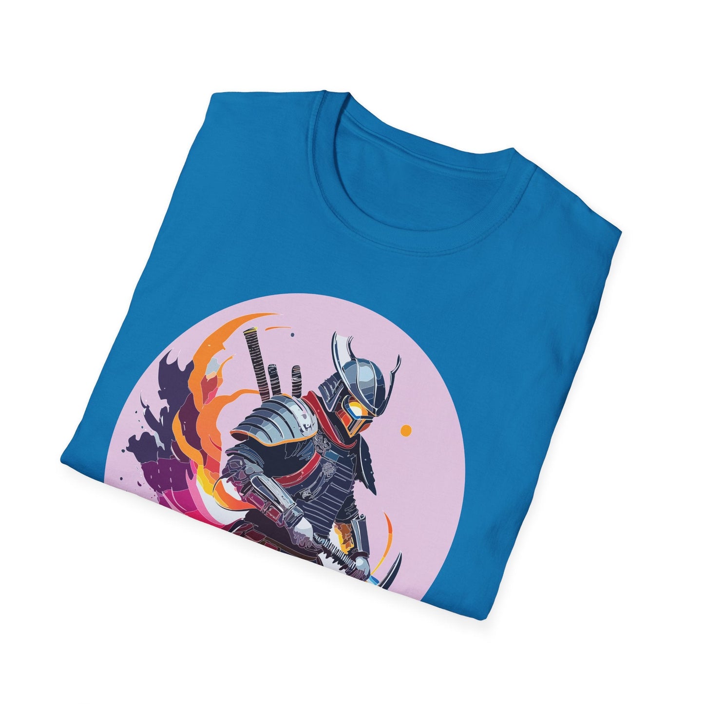 Samurai Shirt Unisex Short Sleeve Tee With Samurai Print Softstyle Gildan 64000 Ring Spun Cotton