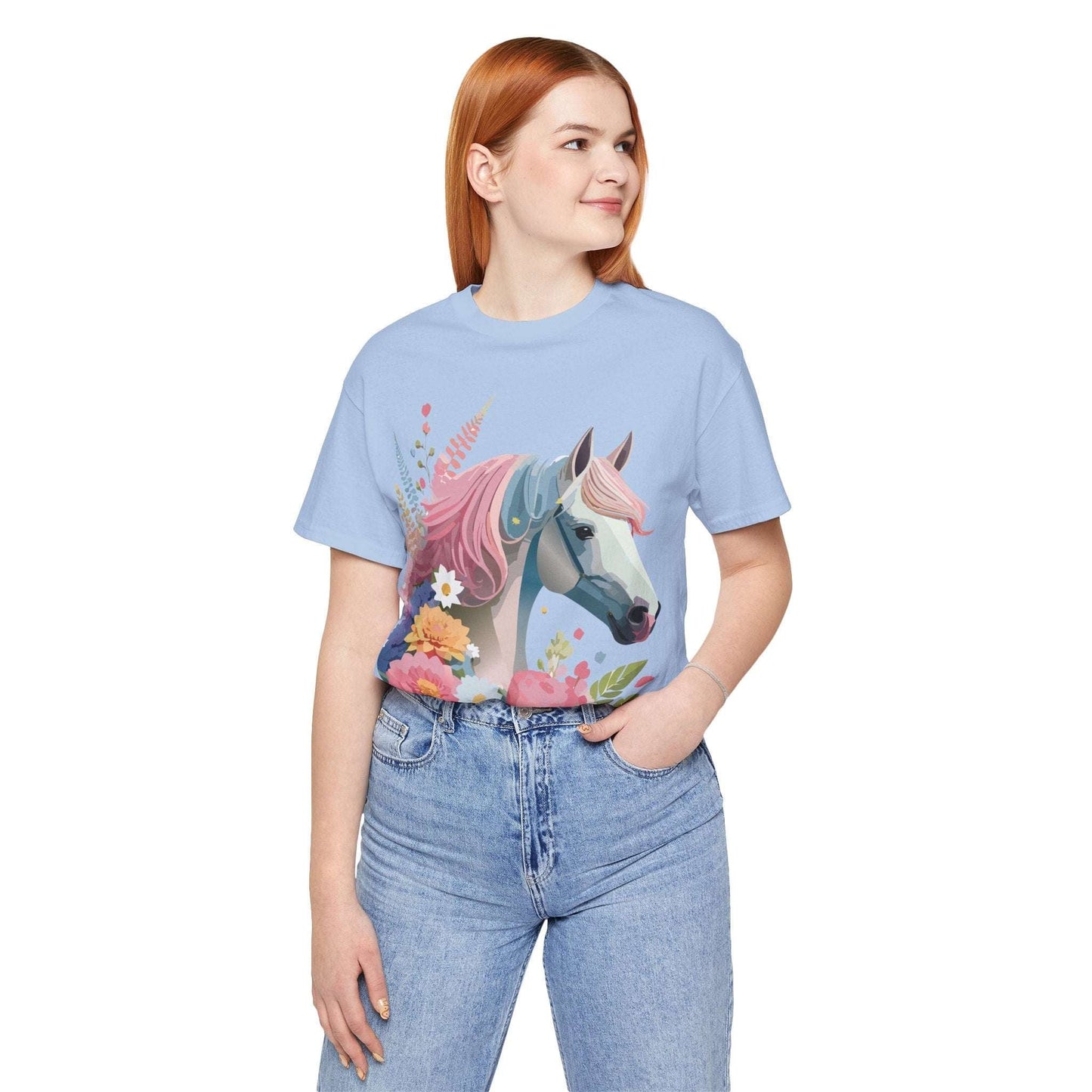 Horse Graphic Unisex 100 Cotton Vintage Animal Art T-Shirt 3