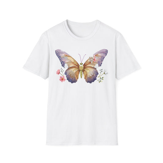Monarch Butterfly Shirt Unisex Short Sleeve Tee Gildan Softstyle 64000 100 Percent Ring Spun Cotton