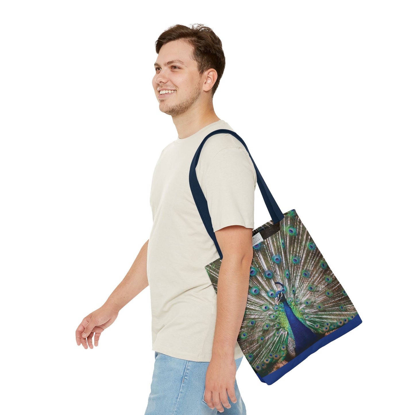 Bolsa de lona con estampados de animales 