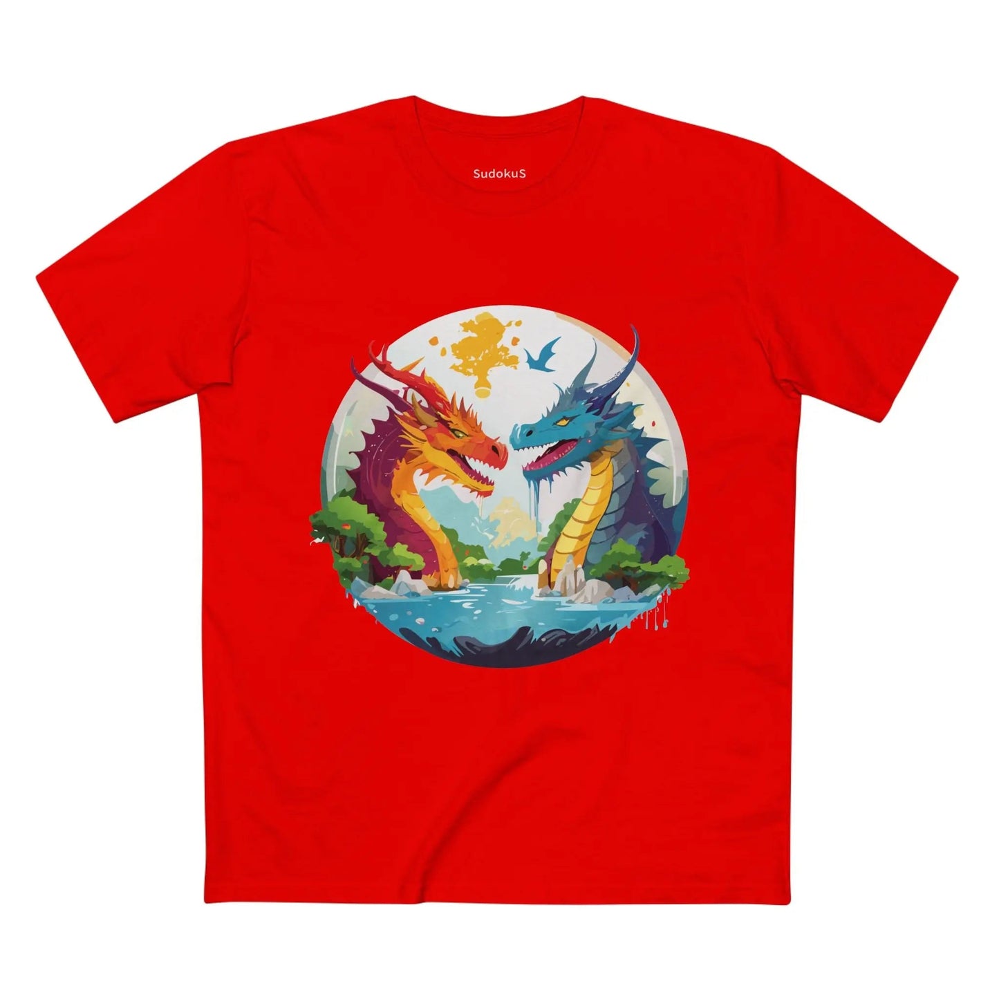 Dragon Graphic Unisex 100 Cotton Staple Tee 23