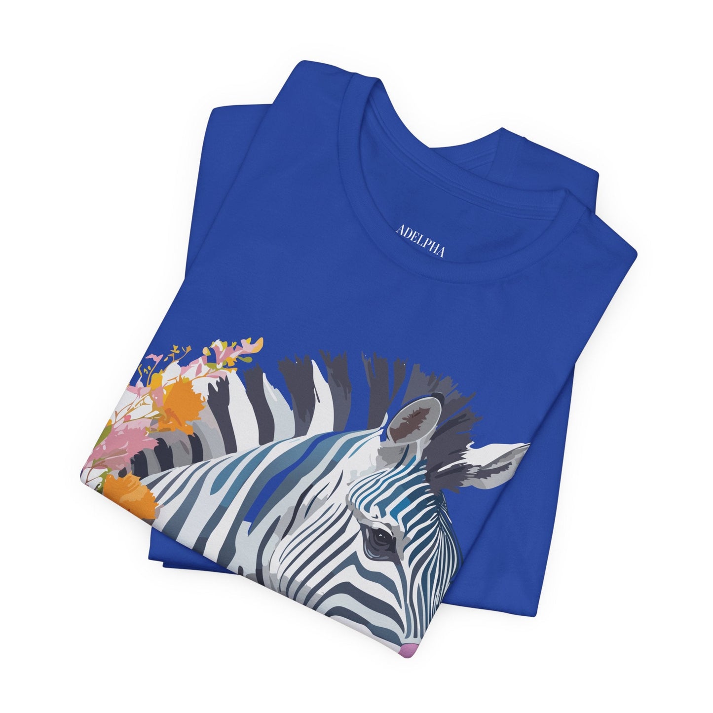 Adelpha Zebra Graphic T Shirt Unisex Vintage Inspired Art Short Sleeve Premium Soft Cotton