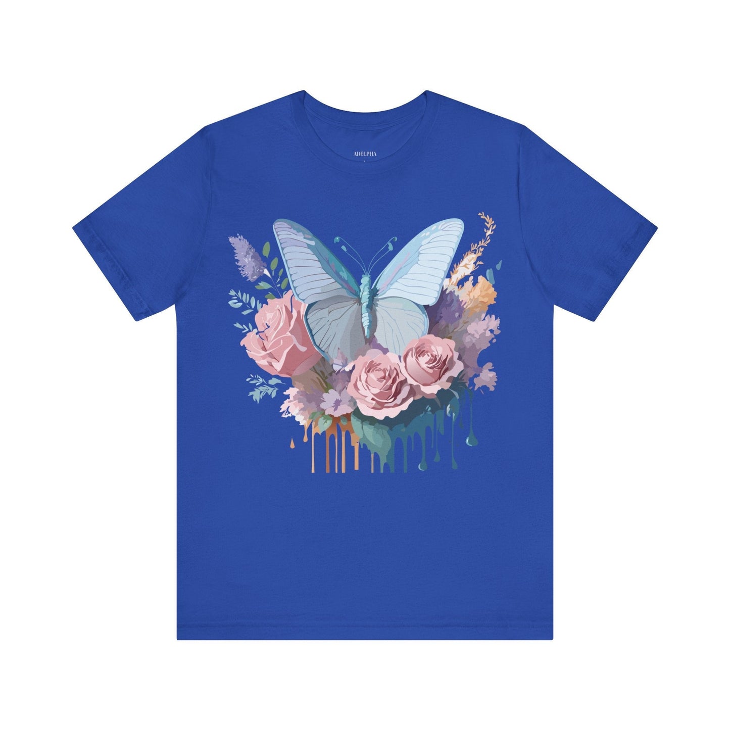 Butterfly Graphic Tee Unisex Jersey Short Sleeve Adelpha Vintage Art Design
