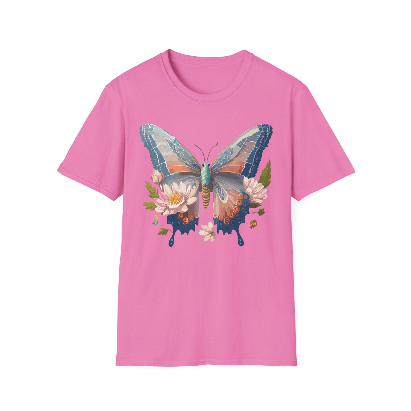 Butterfly Shirt Unisex T Shirt Monarch Design Softstyle 64000 Ring Spun Cotton Tee