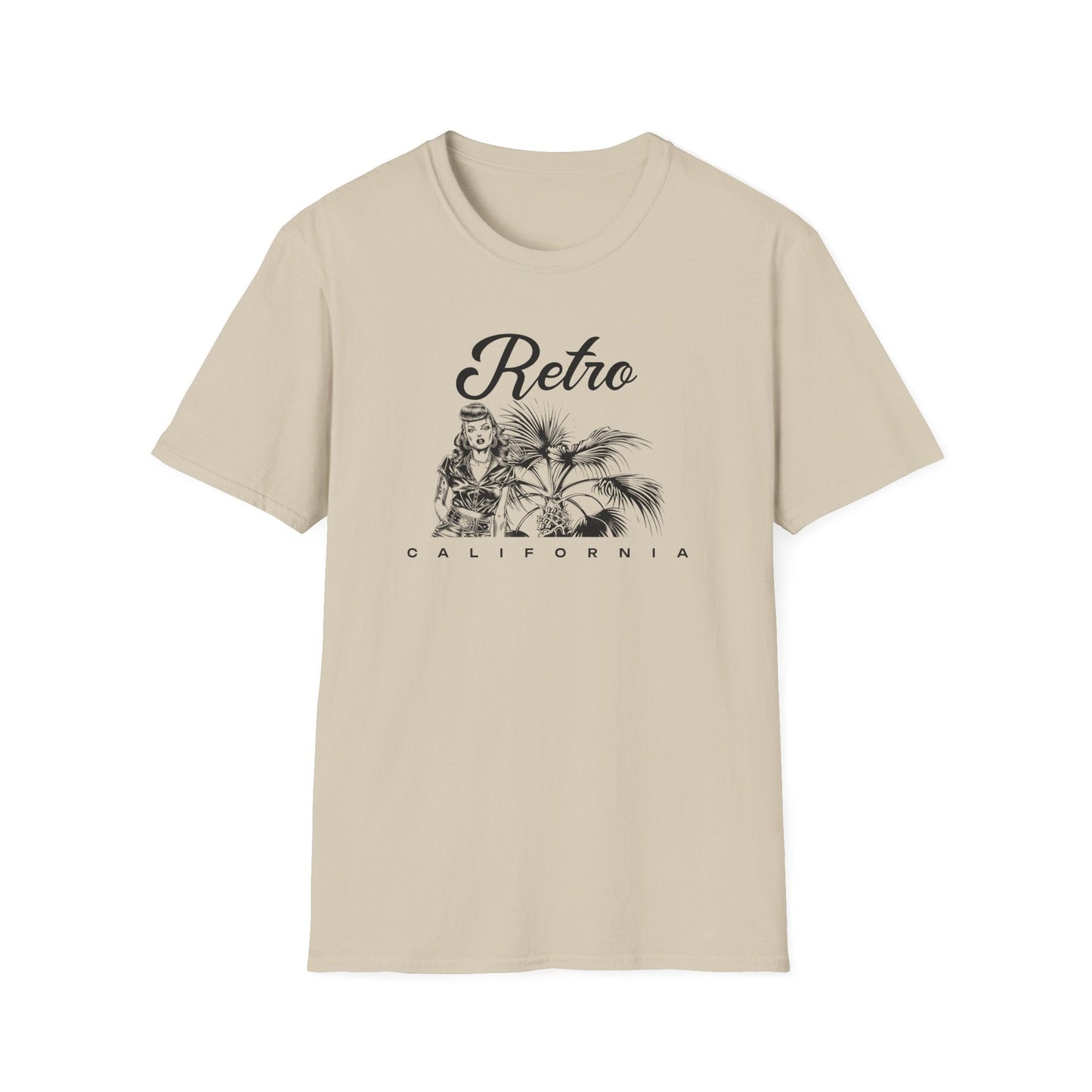 Retro California T-Shirt Unisex Cotton Vintage Palm Beach Graphic Tee