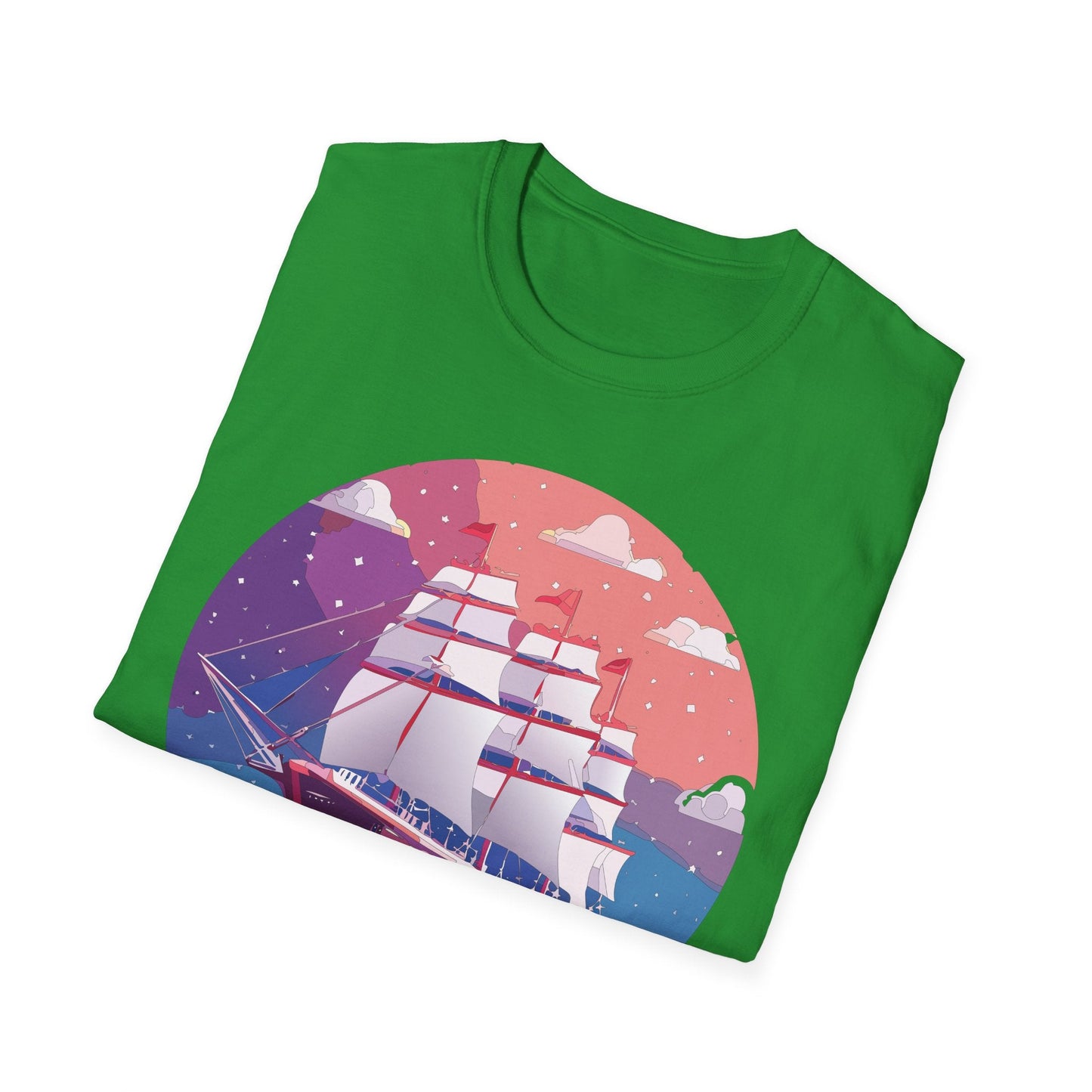 Unisex Gildan Softstyle 64000 T Shirt Ship Frigate Vessel Tee For Maritime Enthusiasts