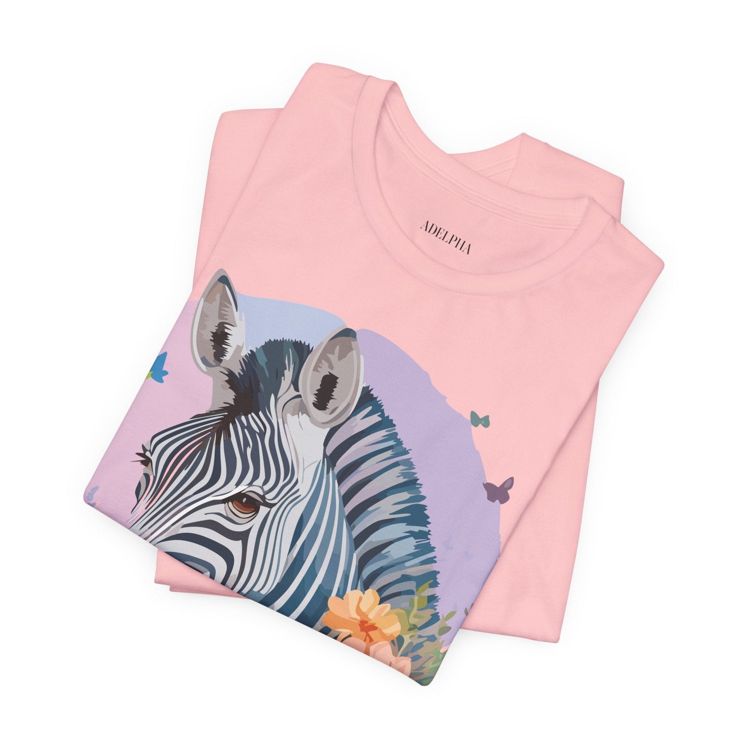 Zebra Graphic Unisex 100 Cotton Vintage Animal Art T-Shirt 3