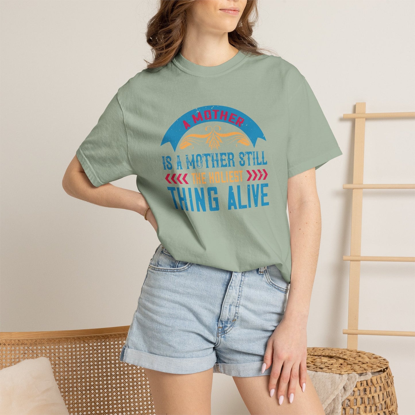 Mom T-shirt Mother Day Mama Tee Unisex Comfort Colors Garment-Dyed Cotton h52