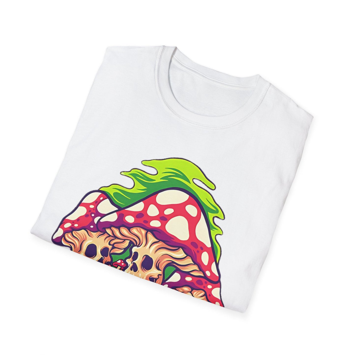 Mashroom Tee Shirt Unisex Softstyle Gildan 64000 Cotton With Funny Mashroom Design