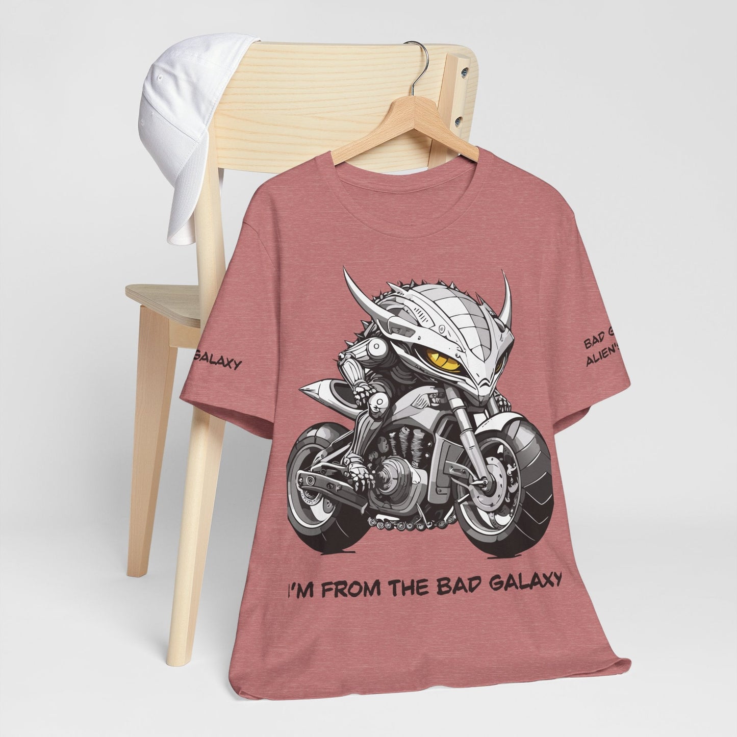 Alien Tee Shirt By Bad Galaxy 100 Cotton Eco Friendly Inks Designed In USA Made To Order