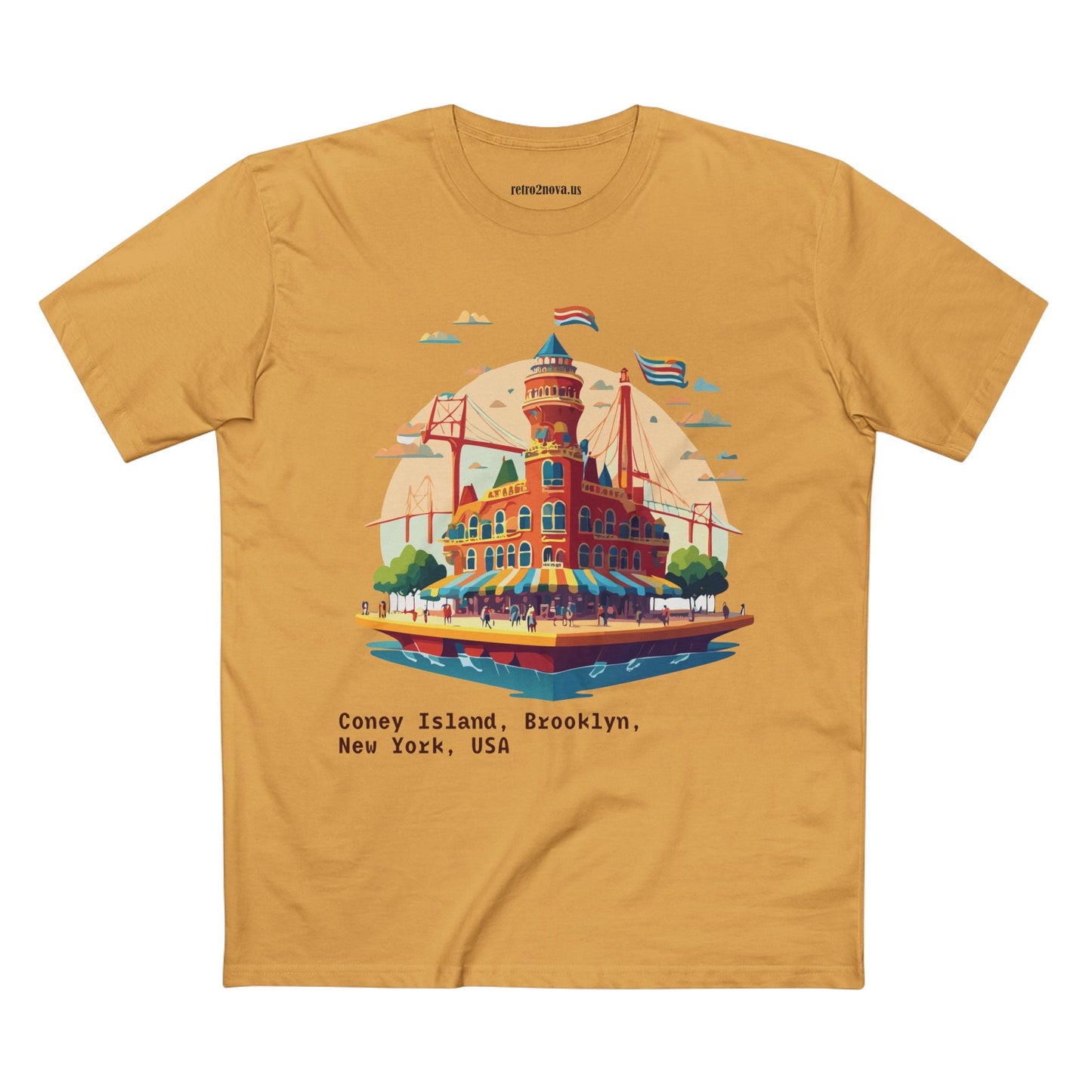 Unisex Brooklyn Travel Shirt With Original Art Design Premium Cotton Tee TT18 For Tourists