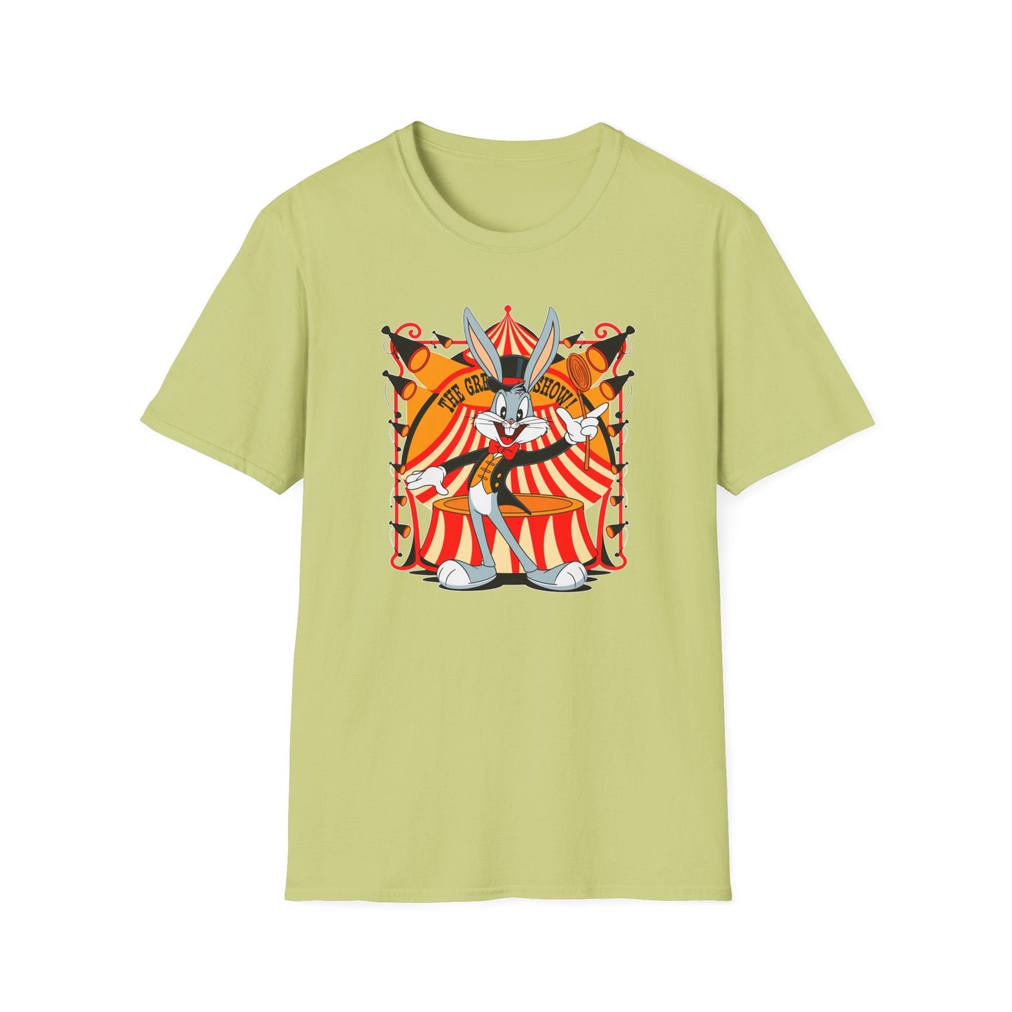Bugs Bunny Unisex Shirt Gildan Softstyle Tee Cartoon Graphic Design 100 Percent Cotton